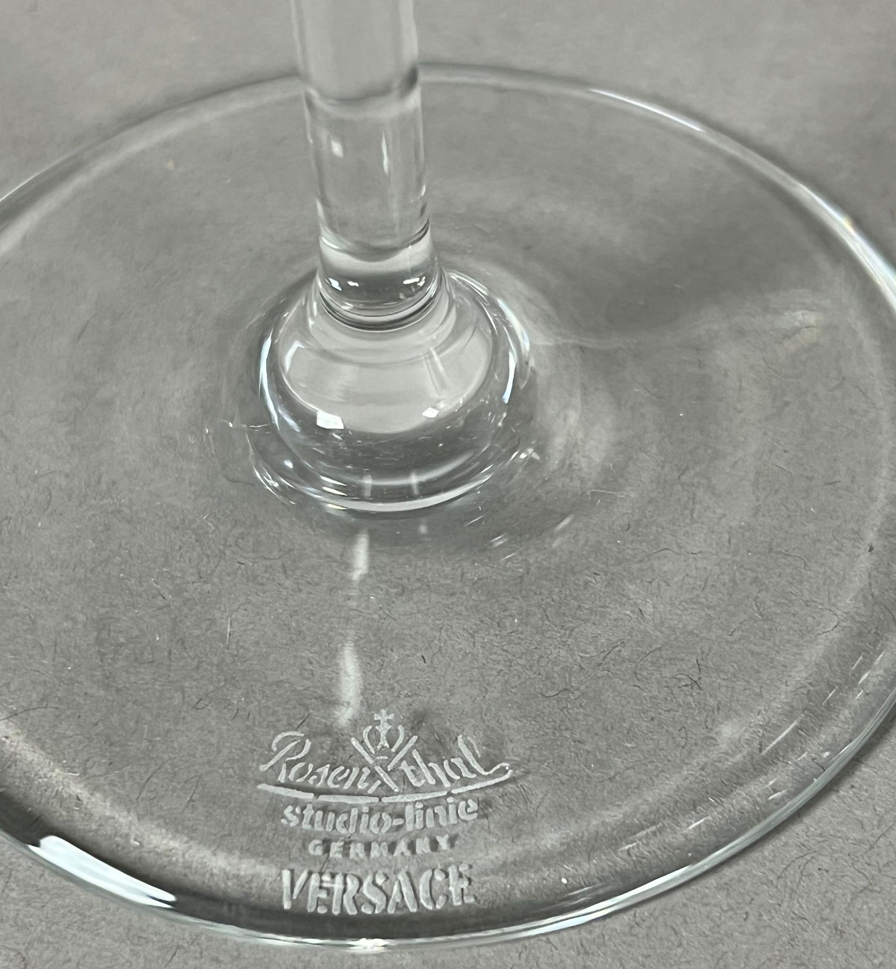 VERSACE by ROSENTHAL. "Medusa Lumiere". 6-piece set of wine glasses. - Image 8 of 8