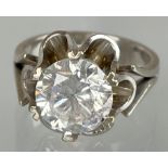 Solitärring 585 Weißgold. Brillant von circa 2.20 ct.