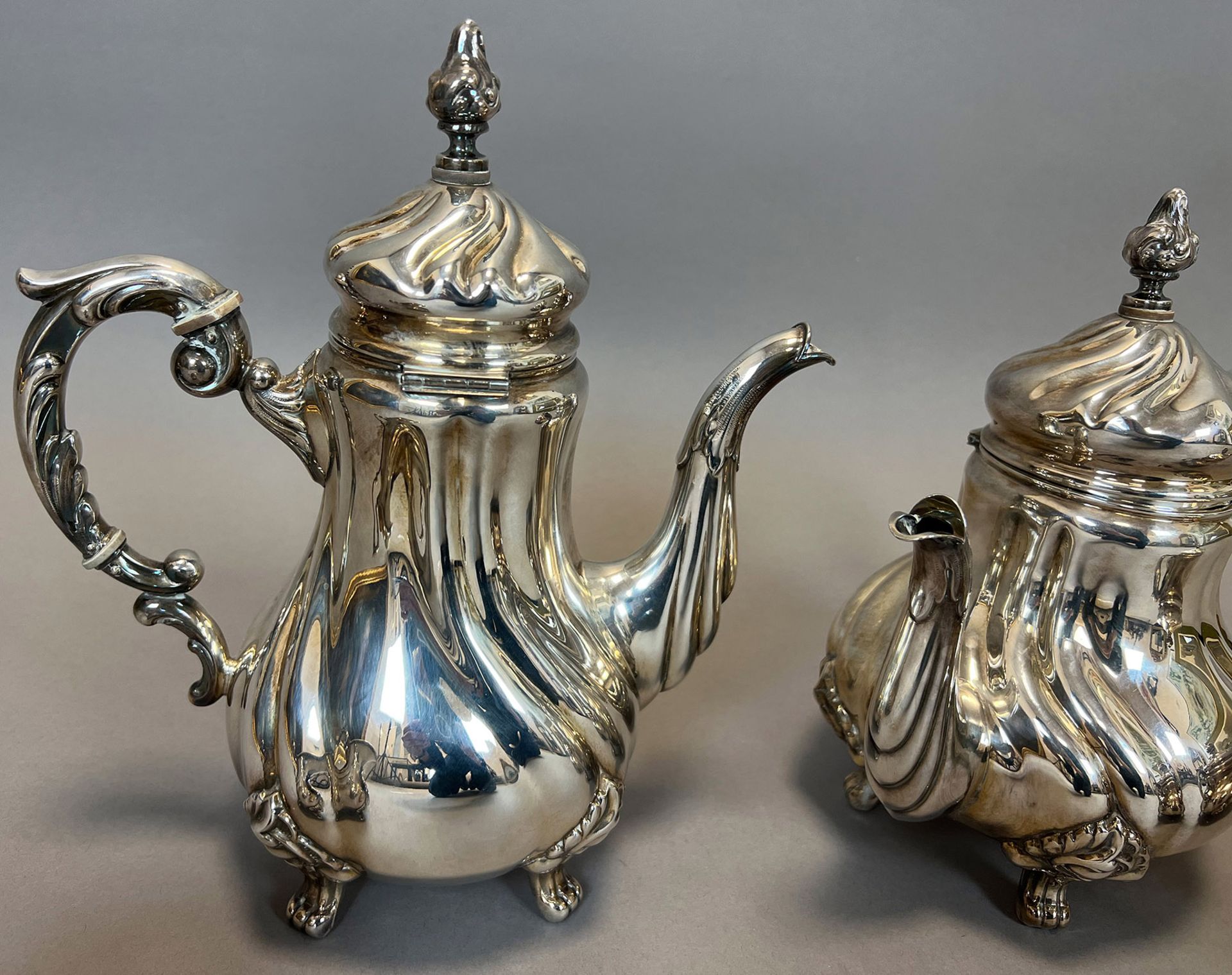 Tea/coffee service 4 pieces. 925 sterling. - Image 6 of 16