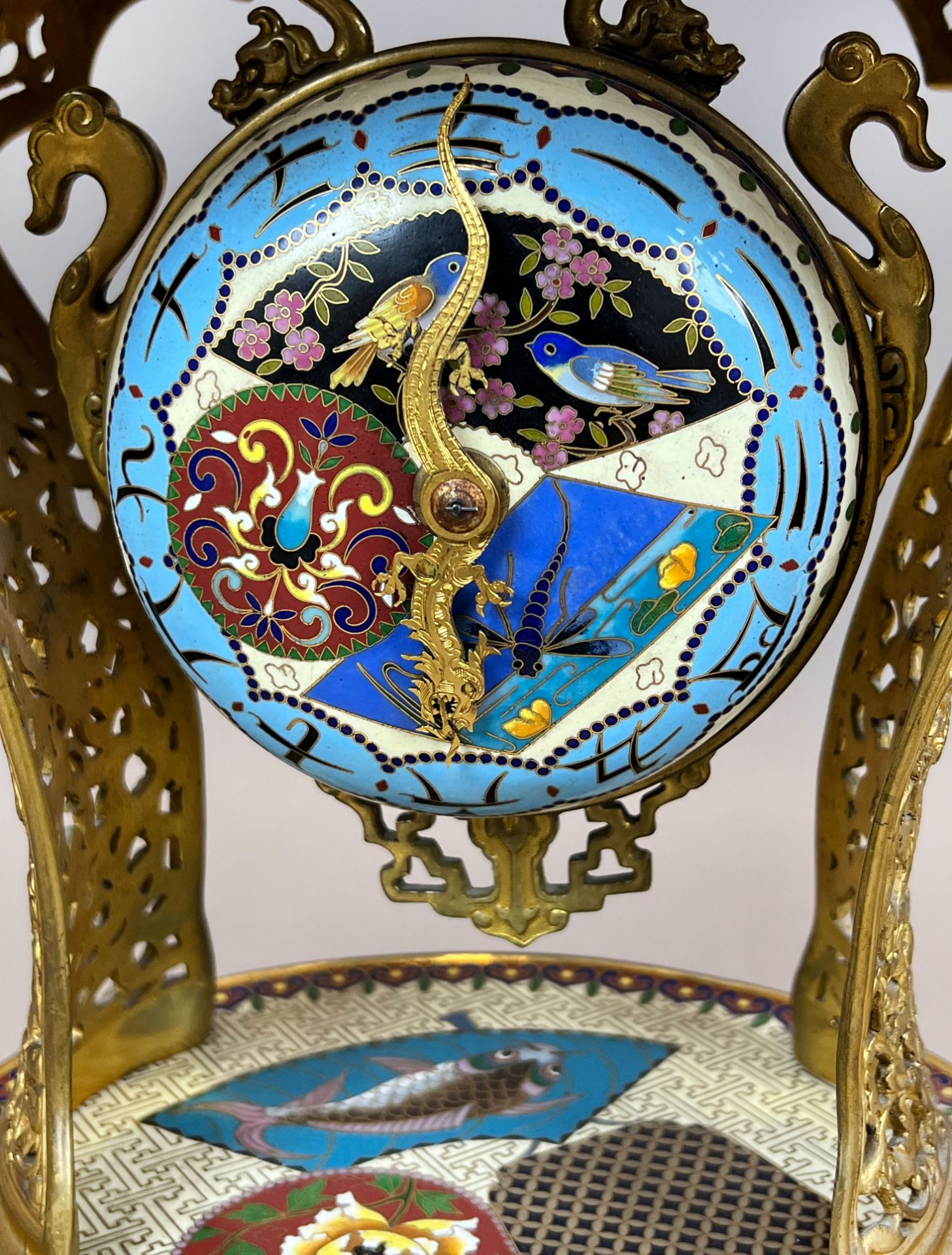 Tam-Tam cuirasse clock. L'Escalier de Cristal, Pannier-Lahoche & Cie. c. 1900. - Image 9 of 15