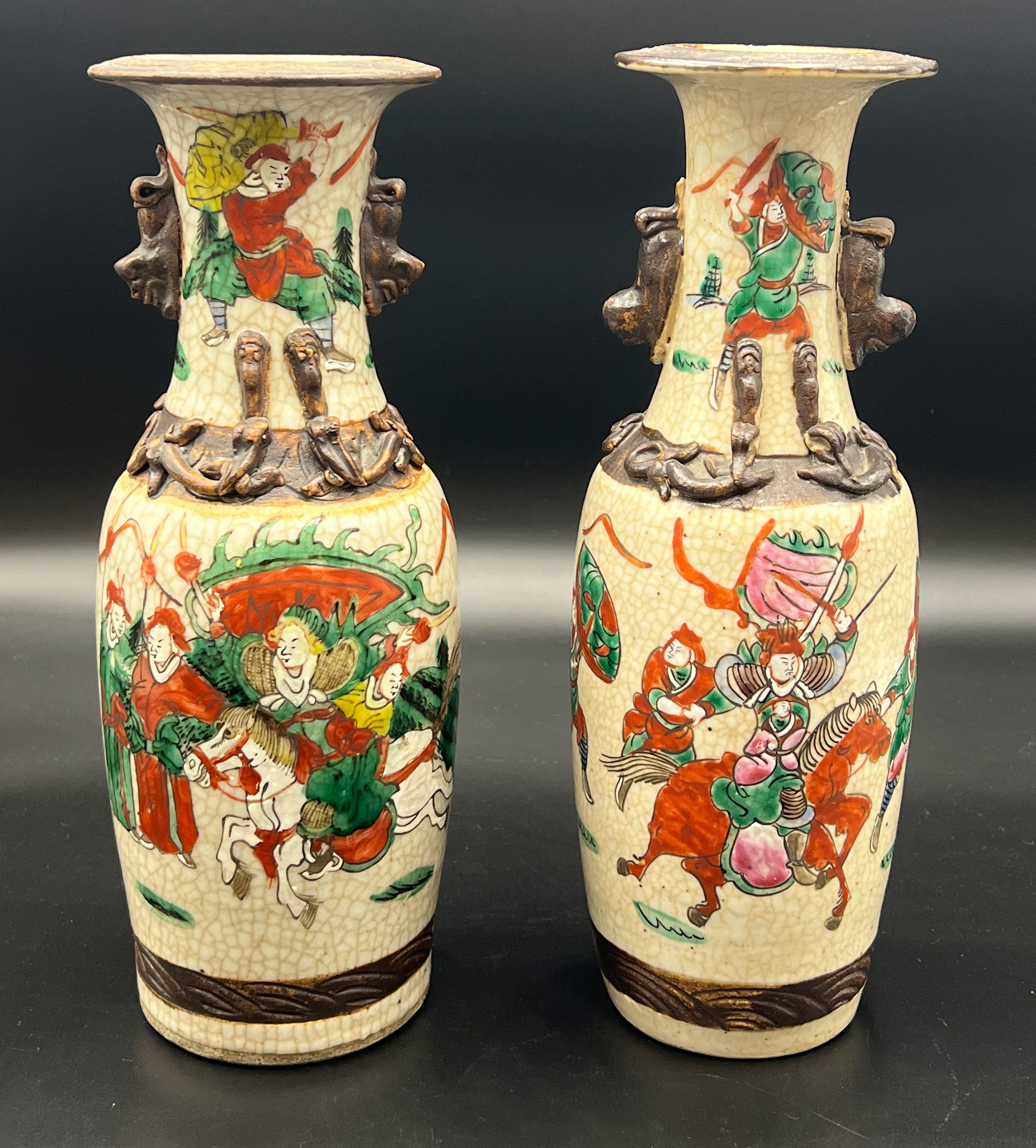 Two vases. China. 19th century.