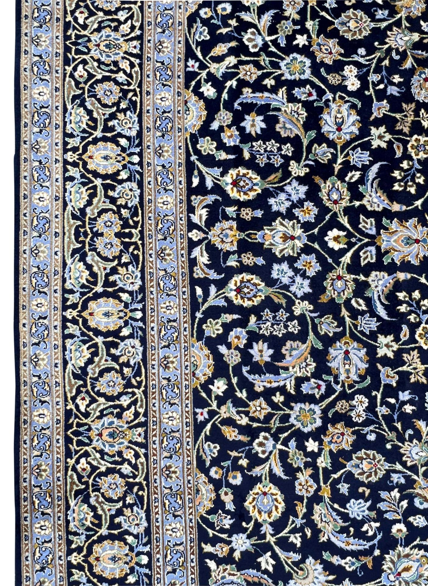 Keshan. Oriental carpet. Patterned through. - Image 5 of 16