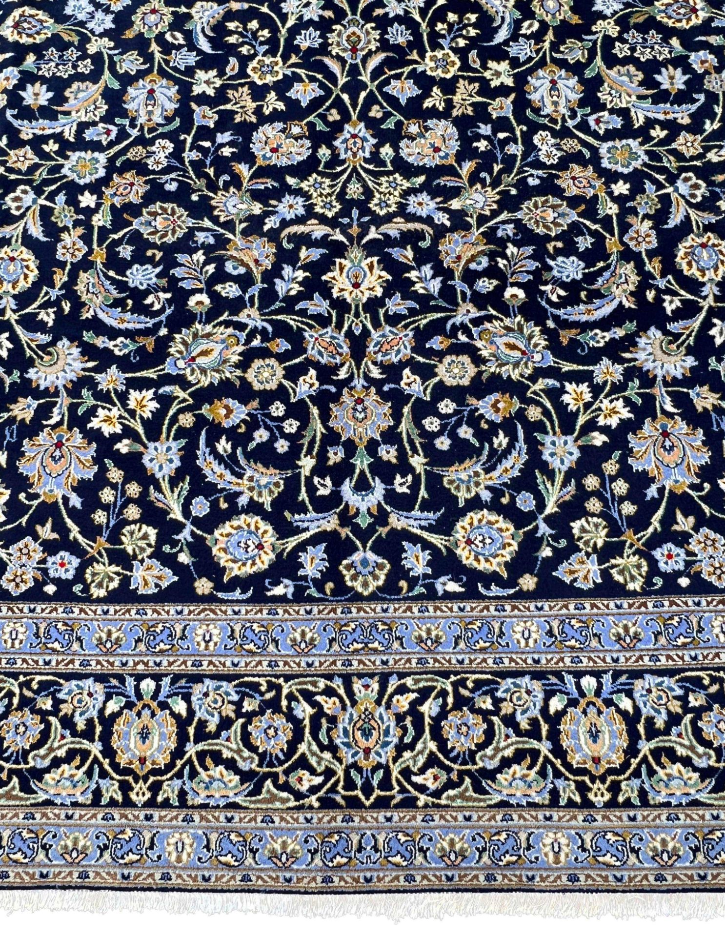 Keshan. Oriental carpet. Patterned through. - Image 9 of 16