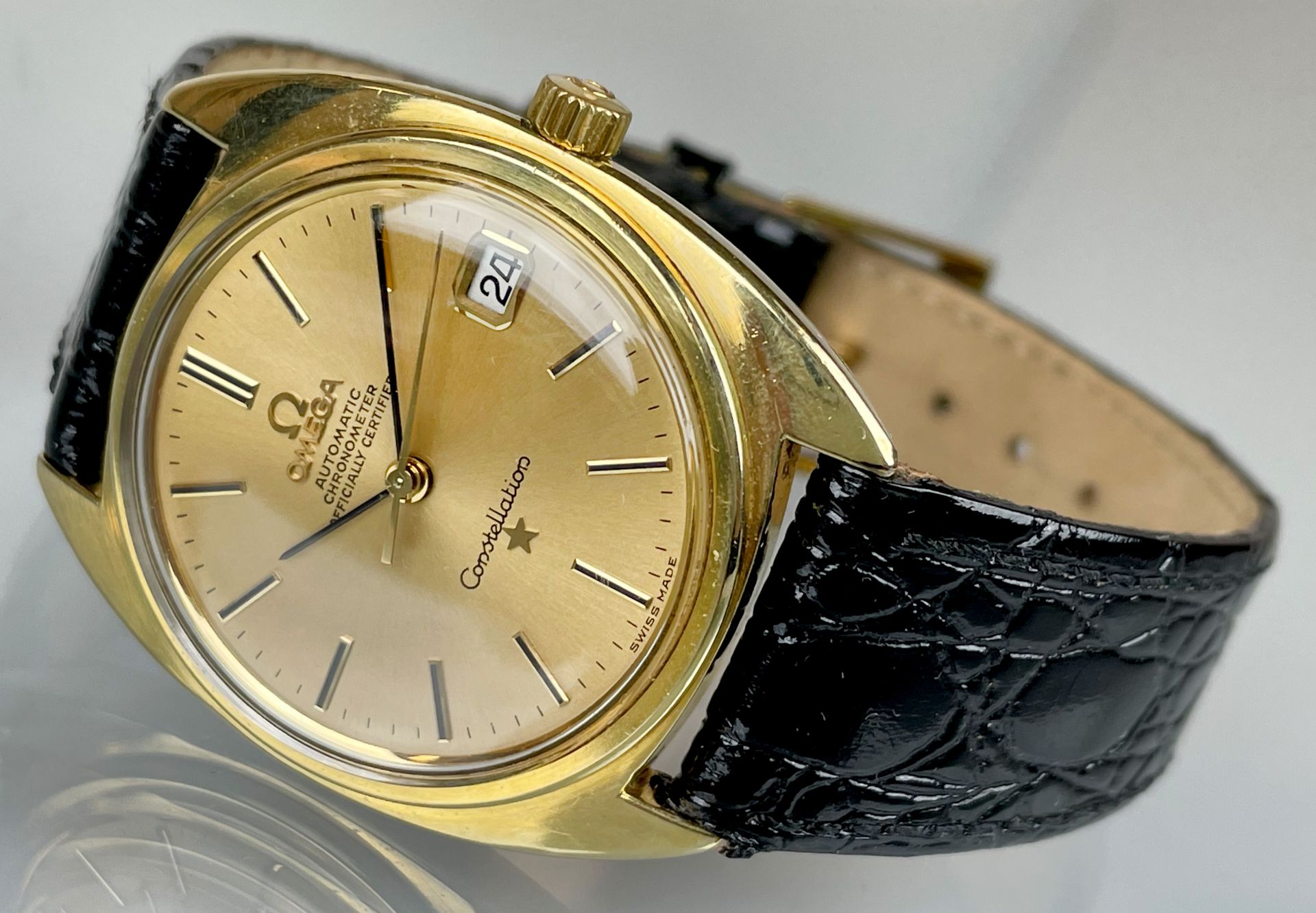 Men's wristwatch OMEGA Constellation. Chronometer. Automatic. Swiss. Vintage.