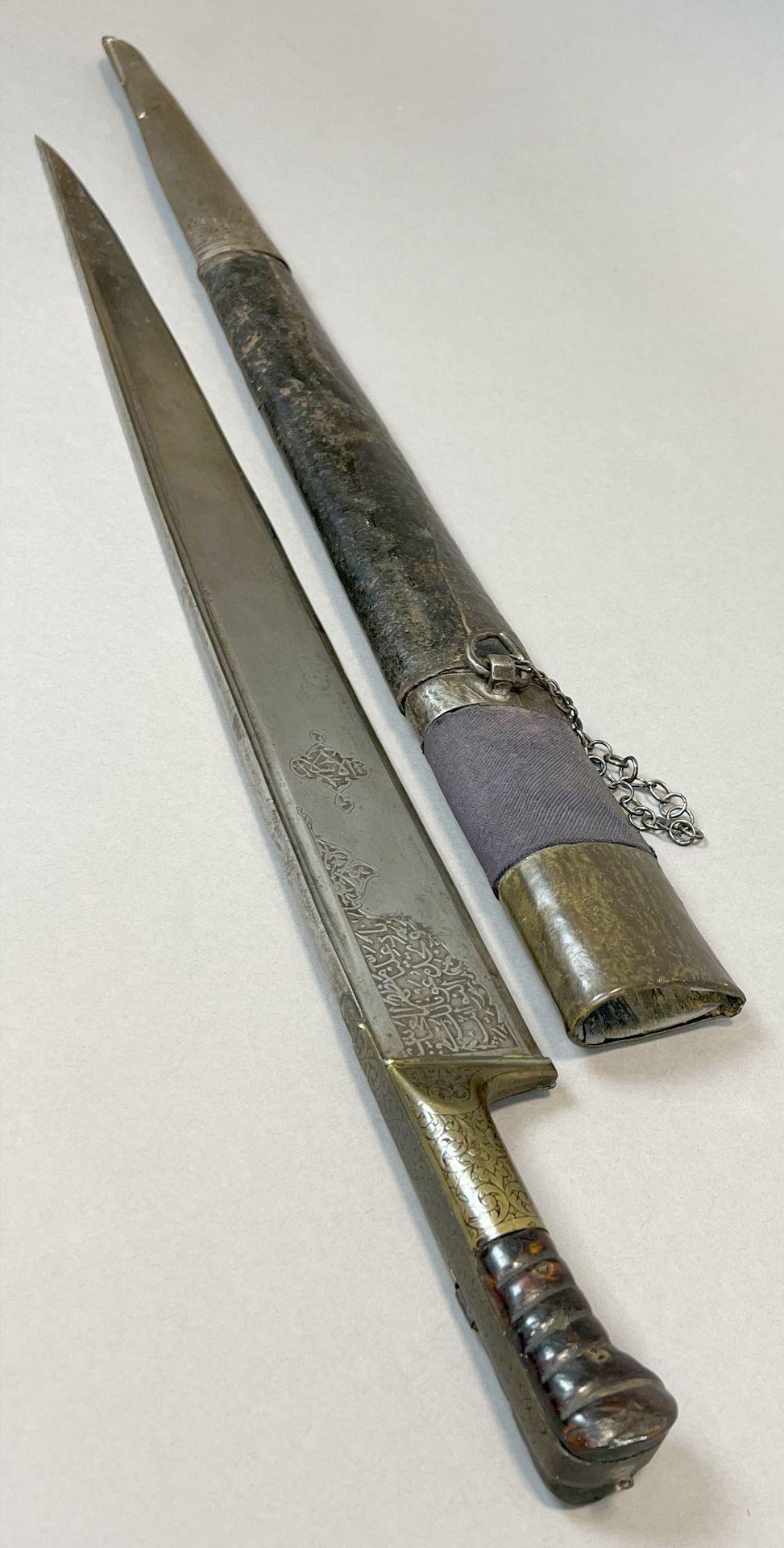 Yatagan. Long dagger. Ottoman Empire. - Image 3 of 8