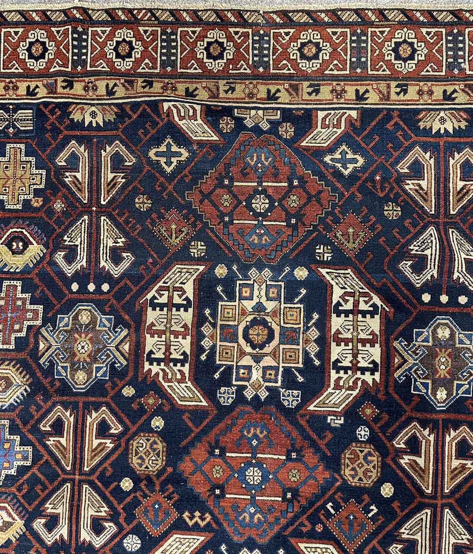 Großer Kaukasus Orientteppich. Antik. - Bild 14 aus 20