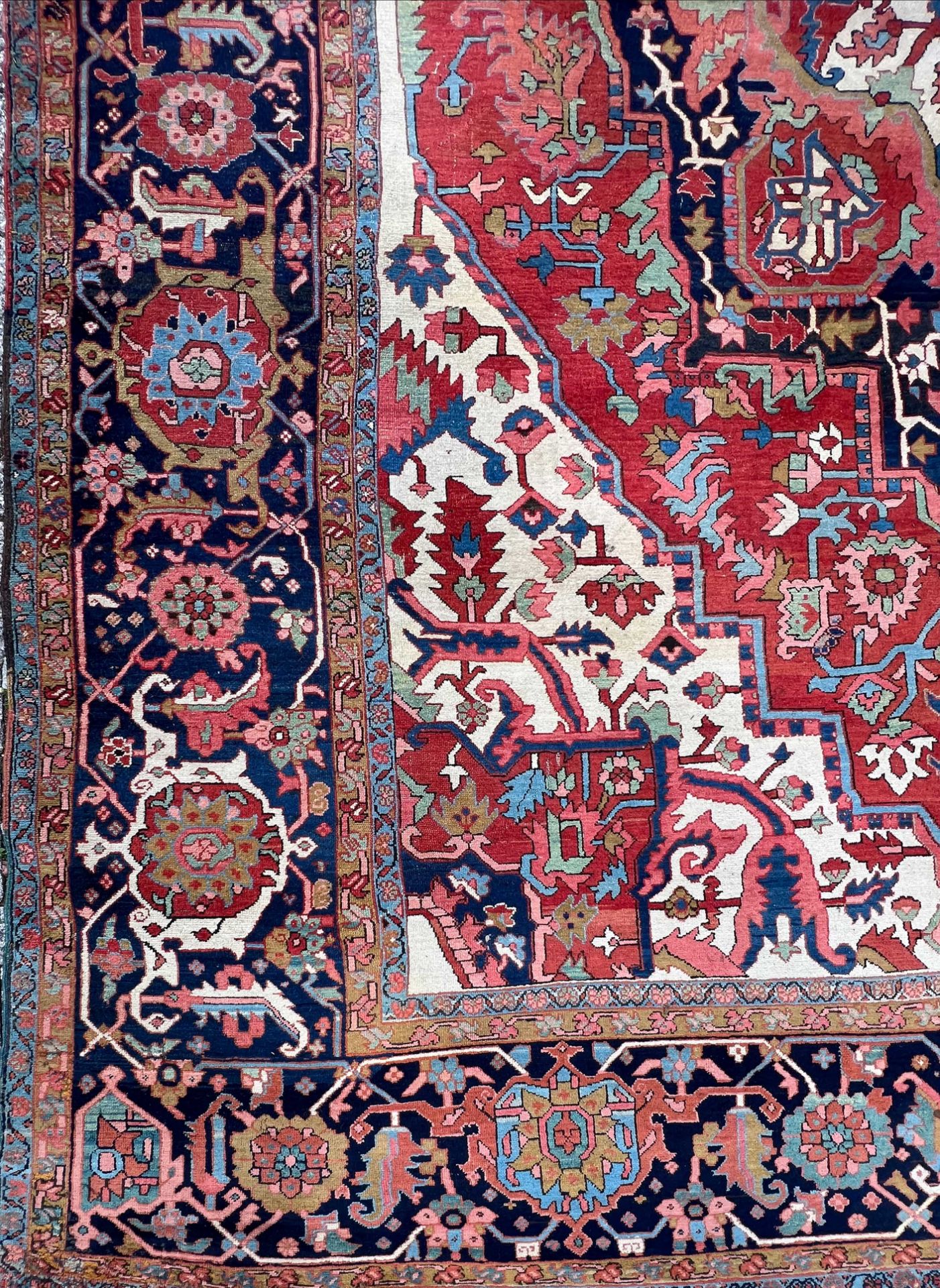 Serapi Heriz. 19th century. Palace carpet. - Image 8 of 19