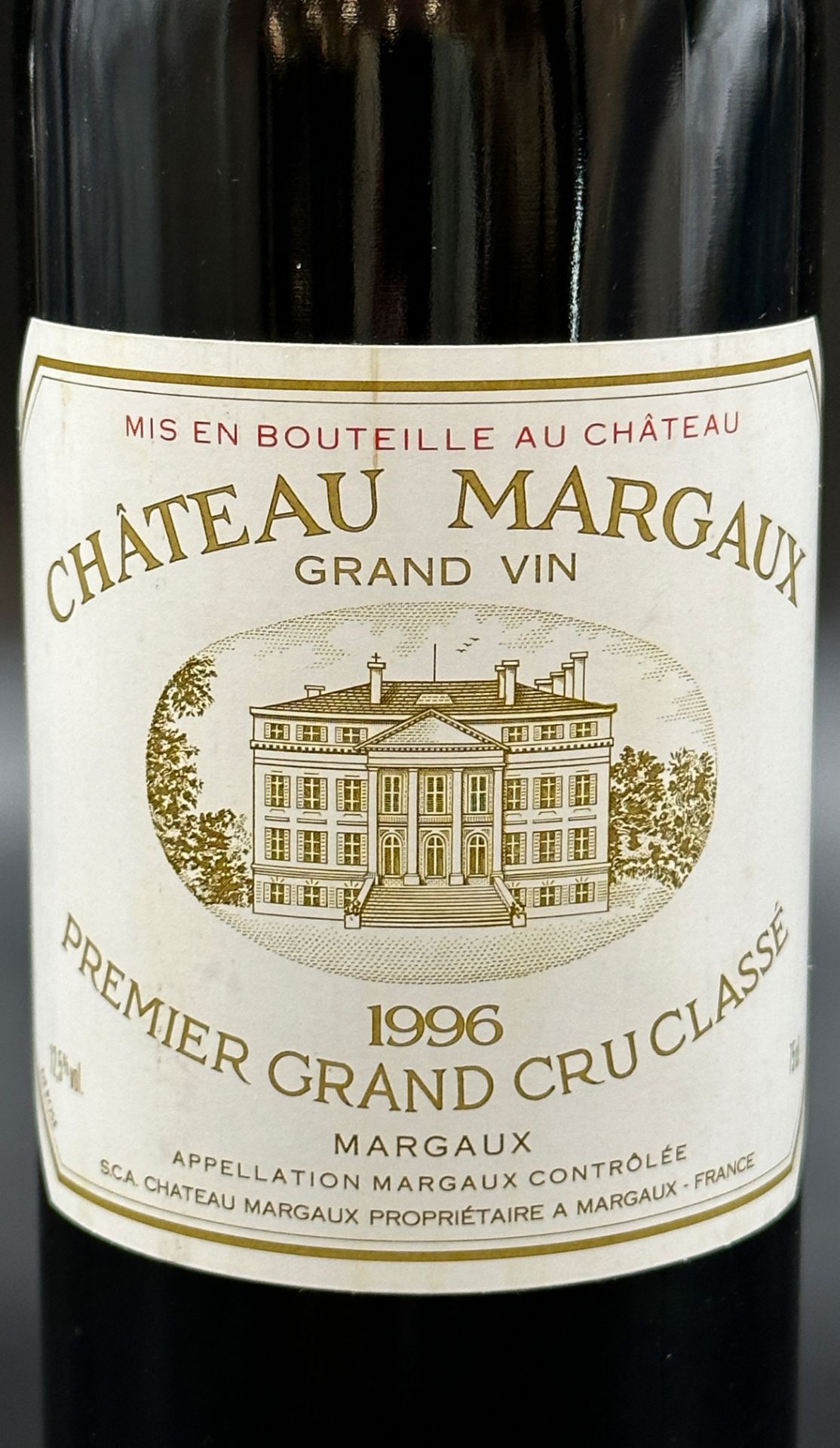 1 bottle of red wine. Bordeaux. Château Margaux. Premier Grand Cru Classe. 1996. France. - Image 2 of 3