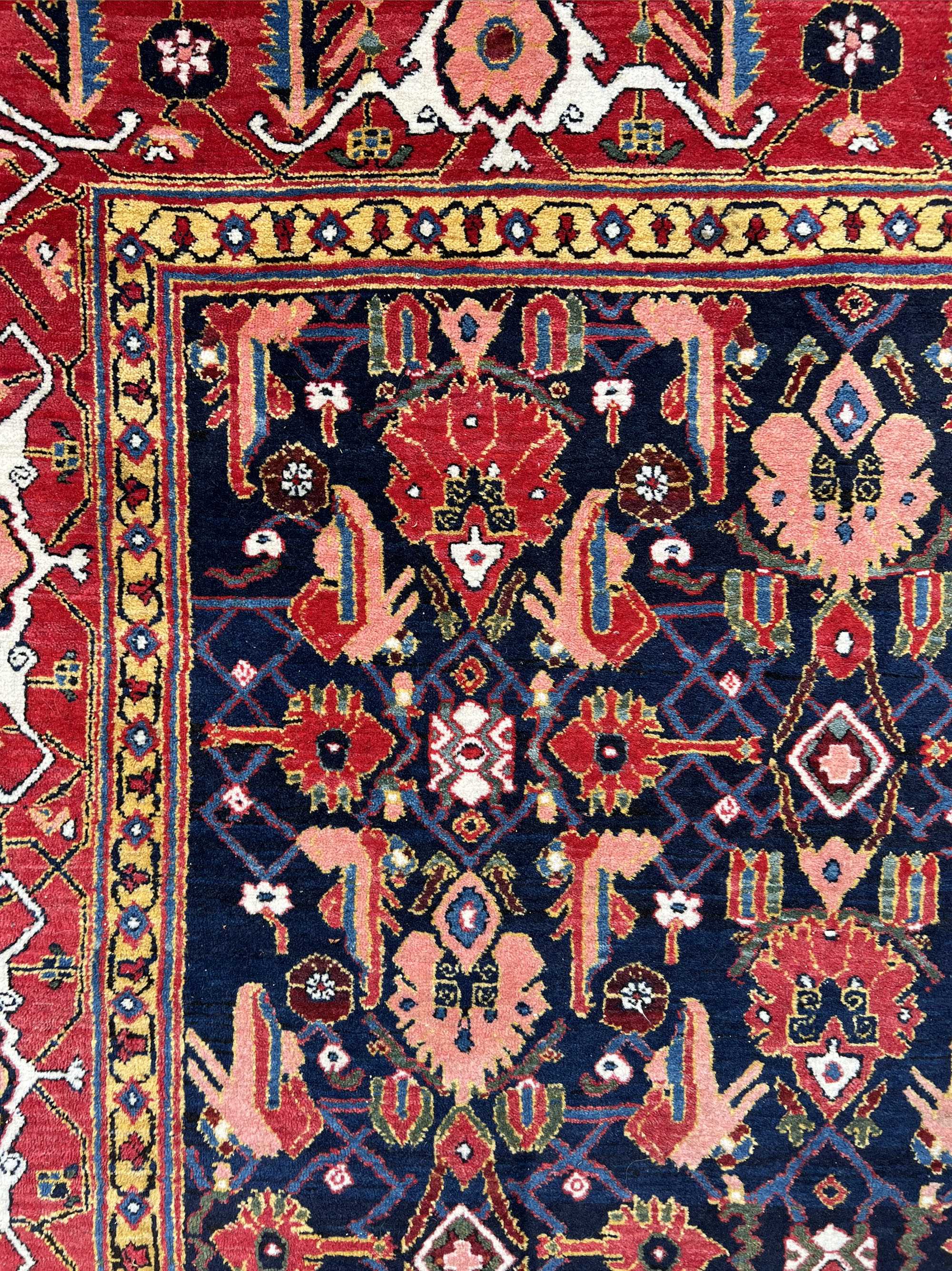 Ardebil oriental carpet. Interesting, rare design. - Image 5 of 9