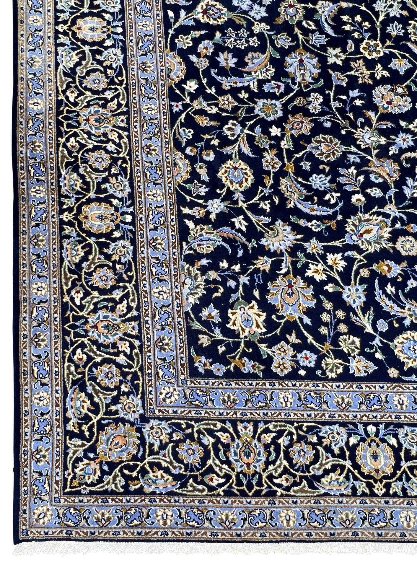 Keshan. Oriental carpet. Patterned through. - Image 8 of 16