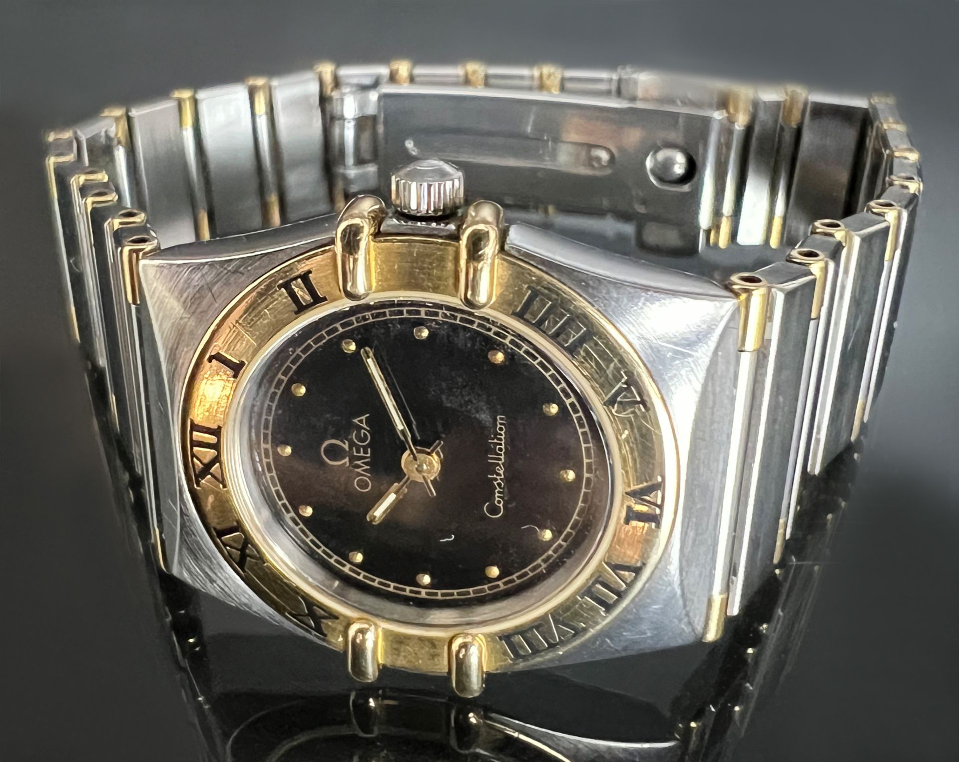 OMEGA Constellation ladies' wristwatch. Quartz. Stainless steel and 750 yellow gold. - Image 3 of 8