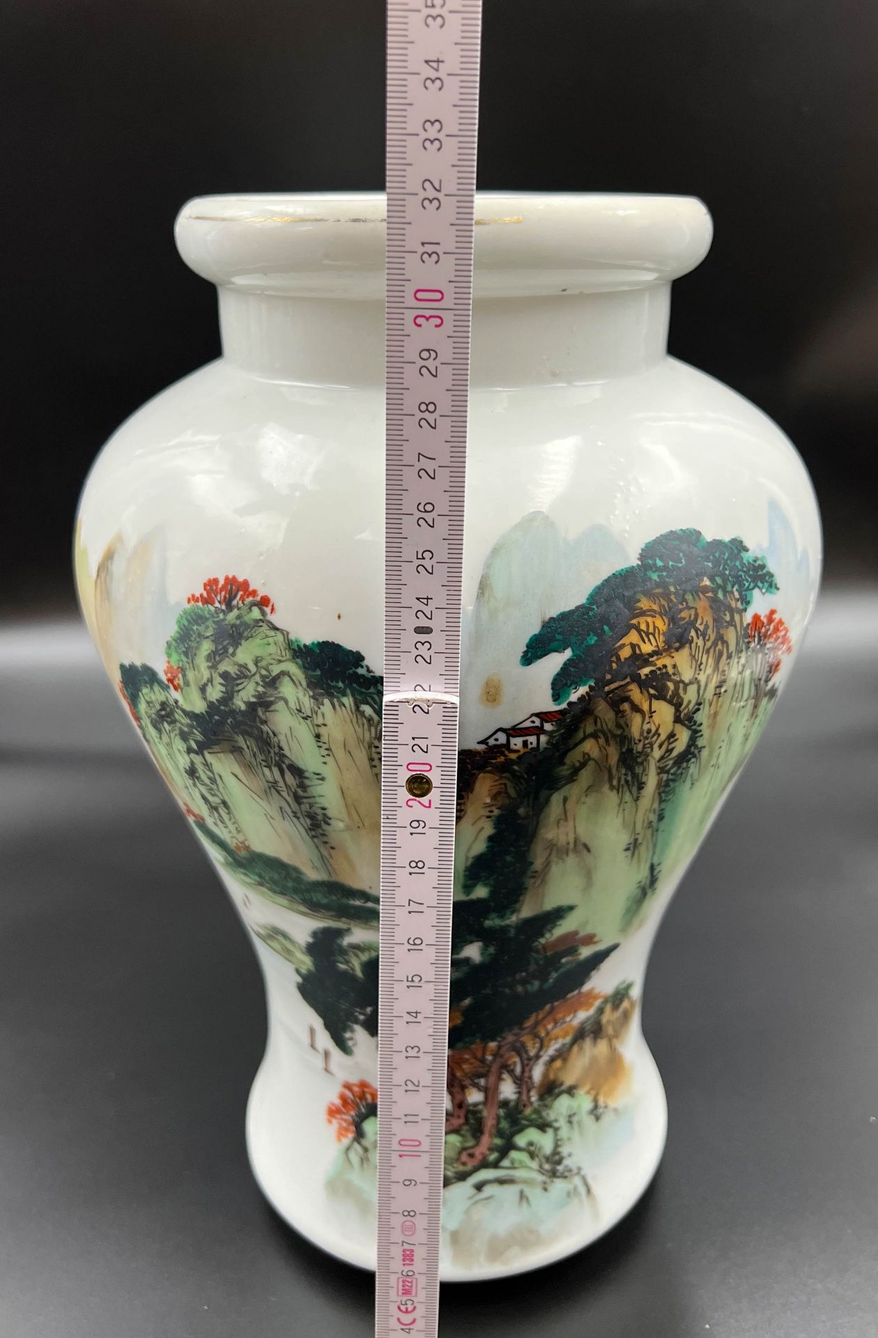 Vase with landscape decoration. China. 20th century. - Image 12 of 12