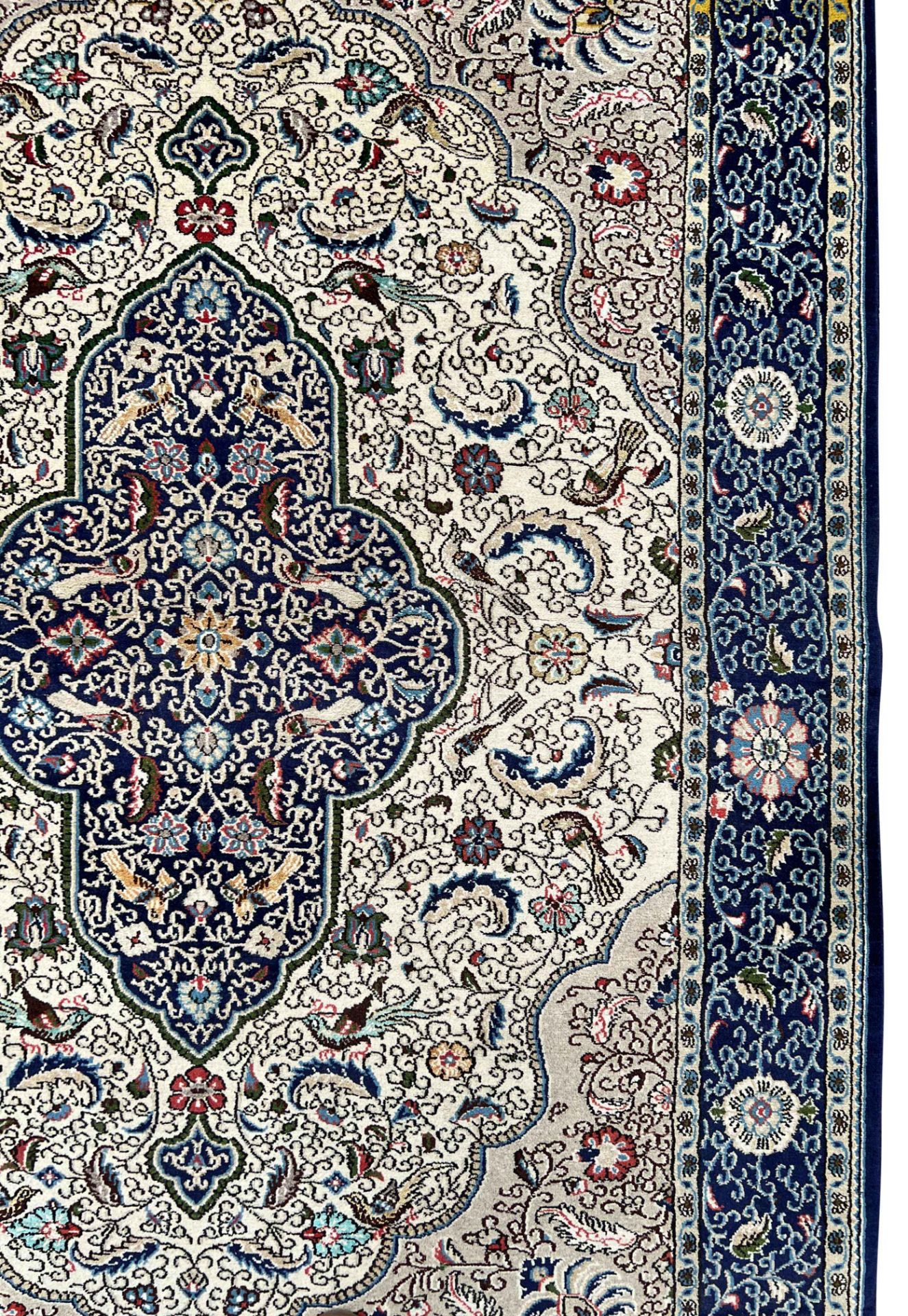 Ghom oriental carpet. Cork wool with silk. Circa 1960. - Image 6 of 12