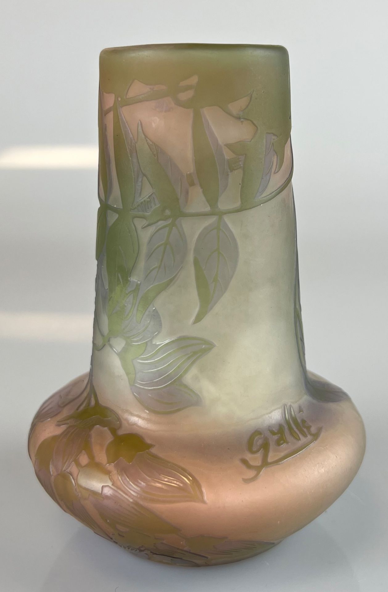 Émile GALLÉ (1846 - 1904). Vase around 1900.
