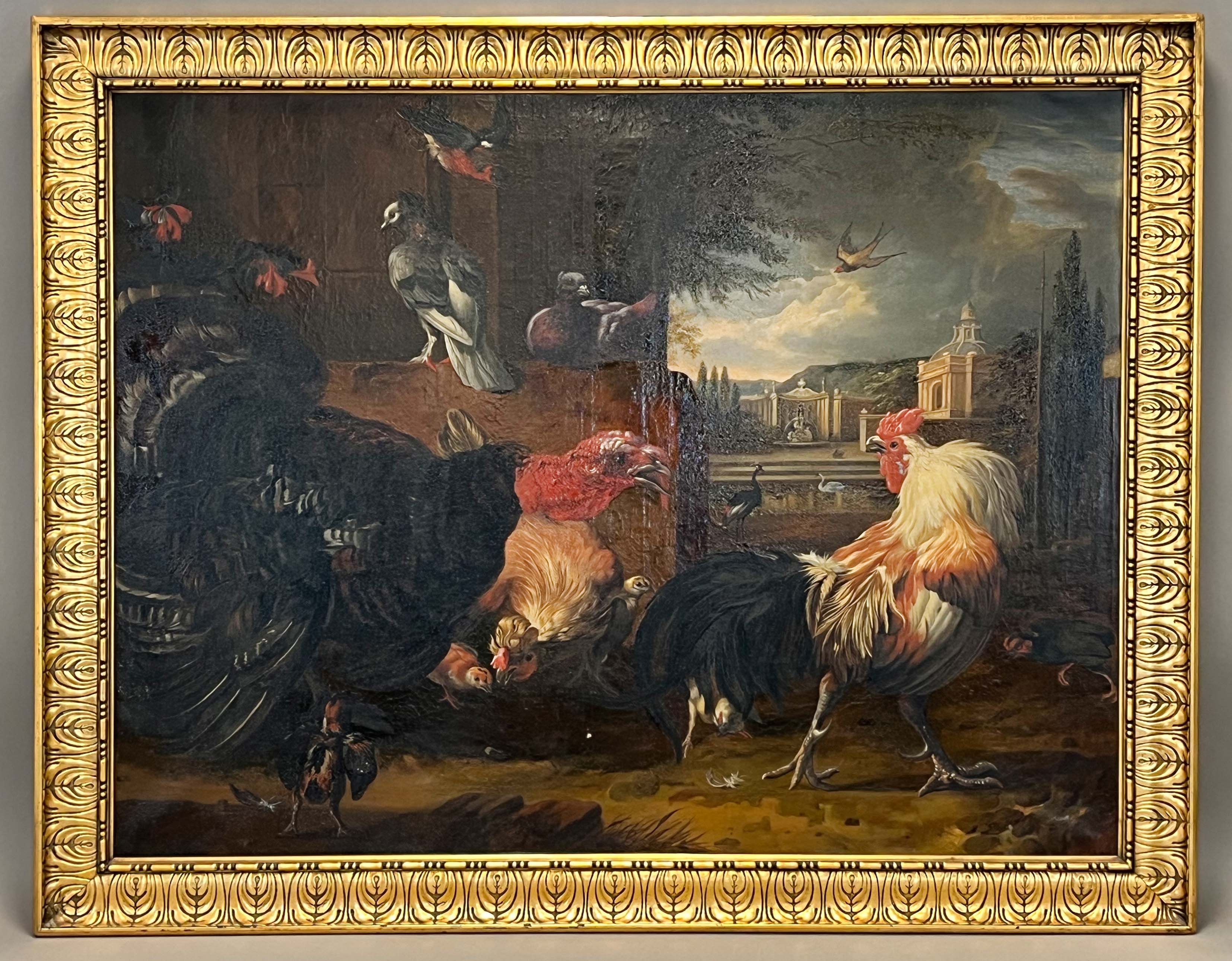 Probably around or after Melchior DE HONDECOETER (1636 - 1695). Feathered fowl. - Image 2 of 18
