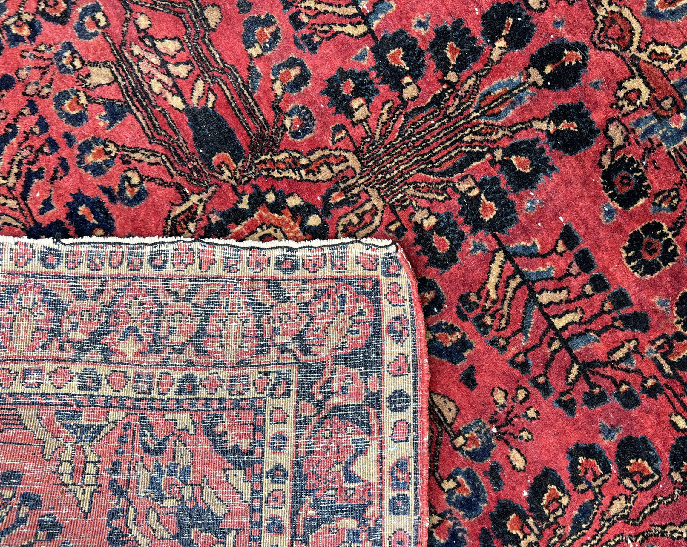 Small-format US Saruk. Oriental carpet. - Image 6 of 7