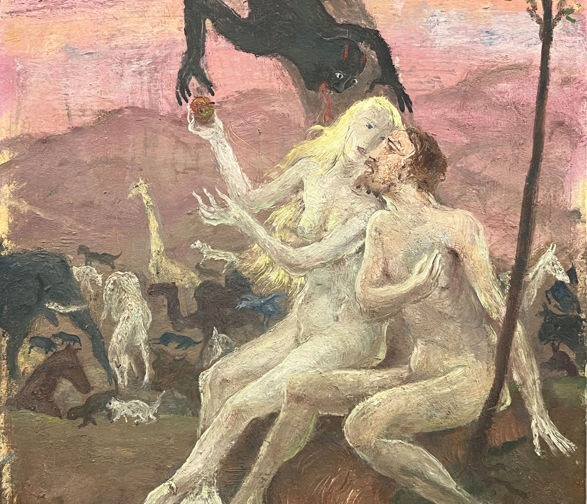 Josef HEGENBARTH (1884 - 1962). Die Versuchung. Adam und Eva im Paradies. <br>(1884-1962) - Bild 4 aus 9