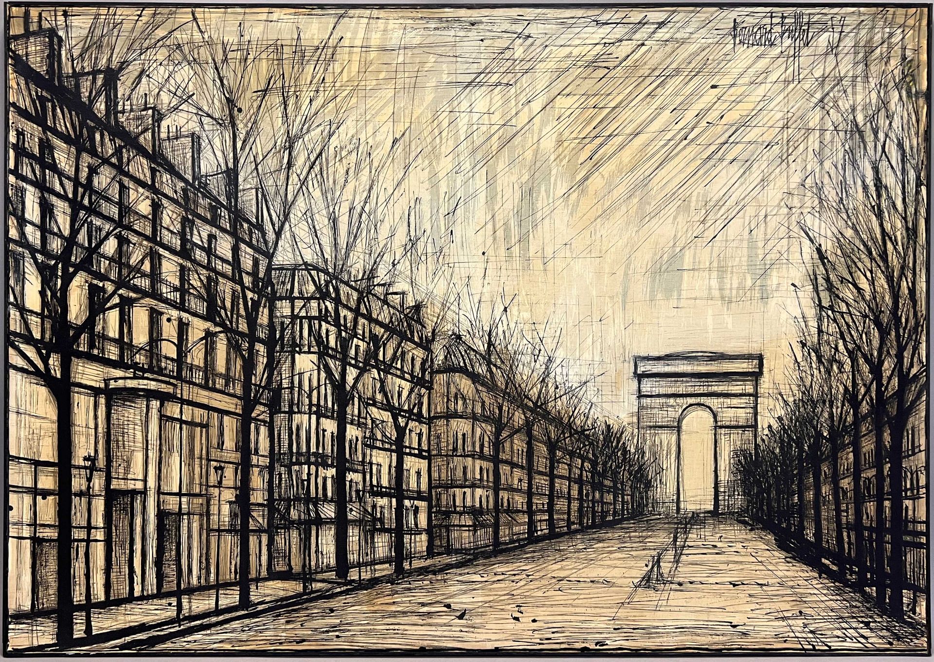 Bernhard BUFFET (1928 - 1999). Farbserigraphie. "Les Champs Elysées". 1957. - Bild 2 aus 11