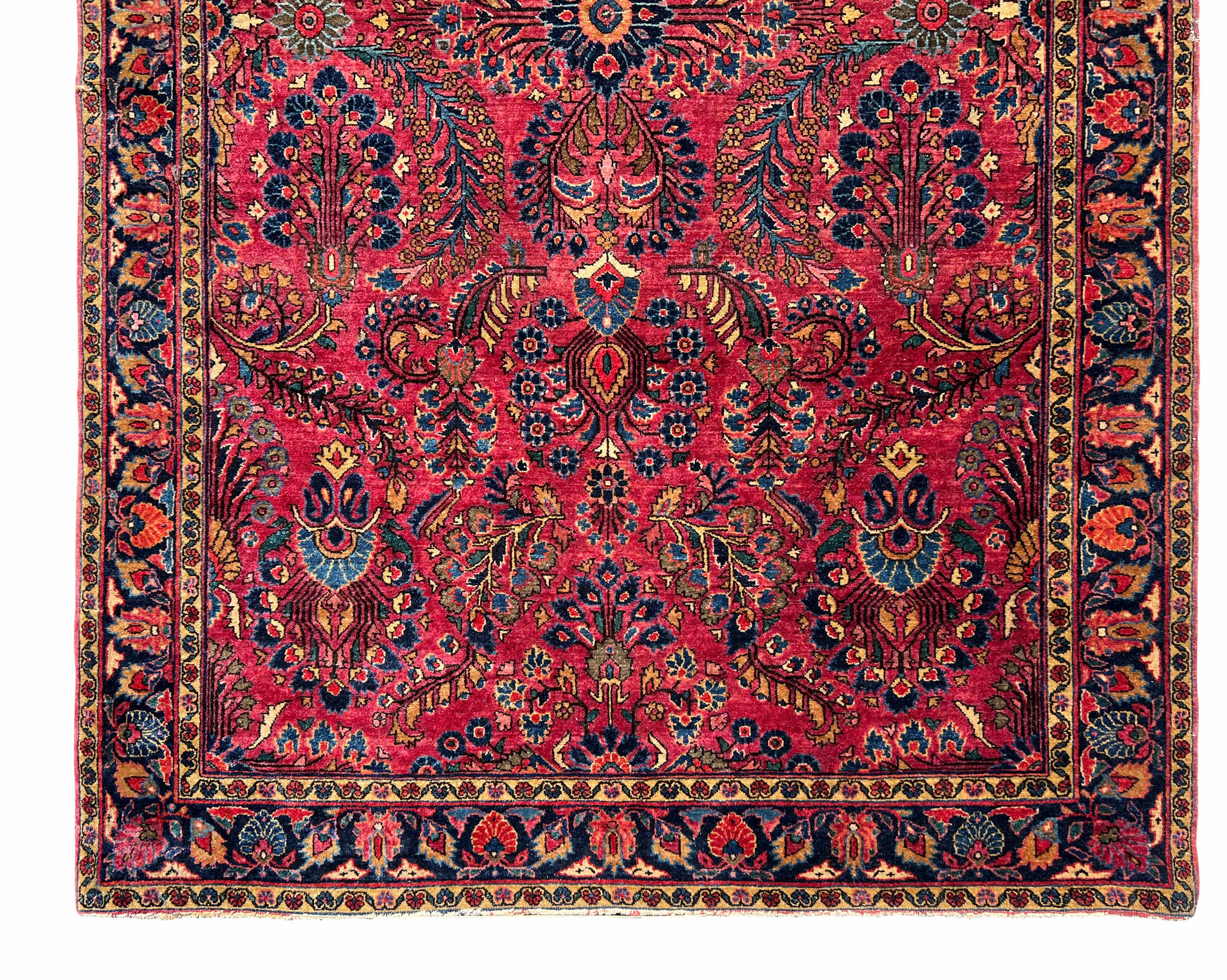 Elegant US Saruk. Oriental carpet. Great format. - Image 4 of 9