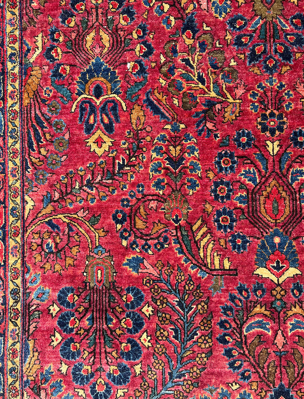 Elegant US Saruk. Oriental carpet. Great format. - Image 5 of 9