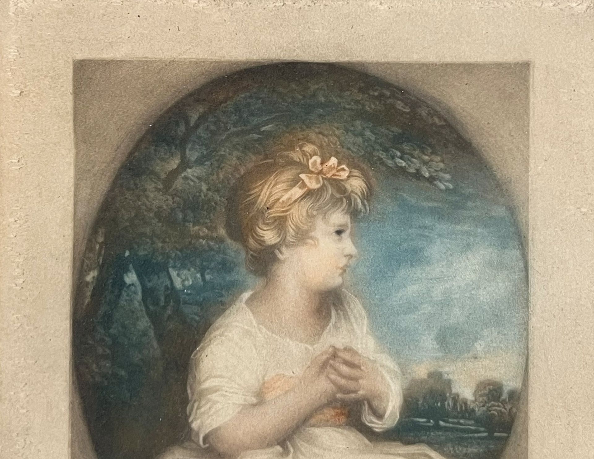 Colour lithograph after Sir Joshua REYNOLDS. "The Age of Innocence". 19th century. - Image 3 of 10