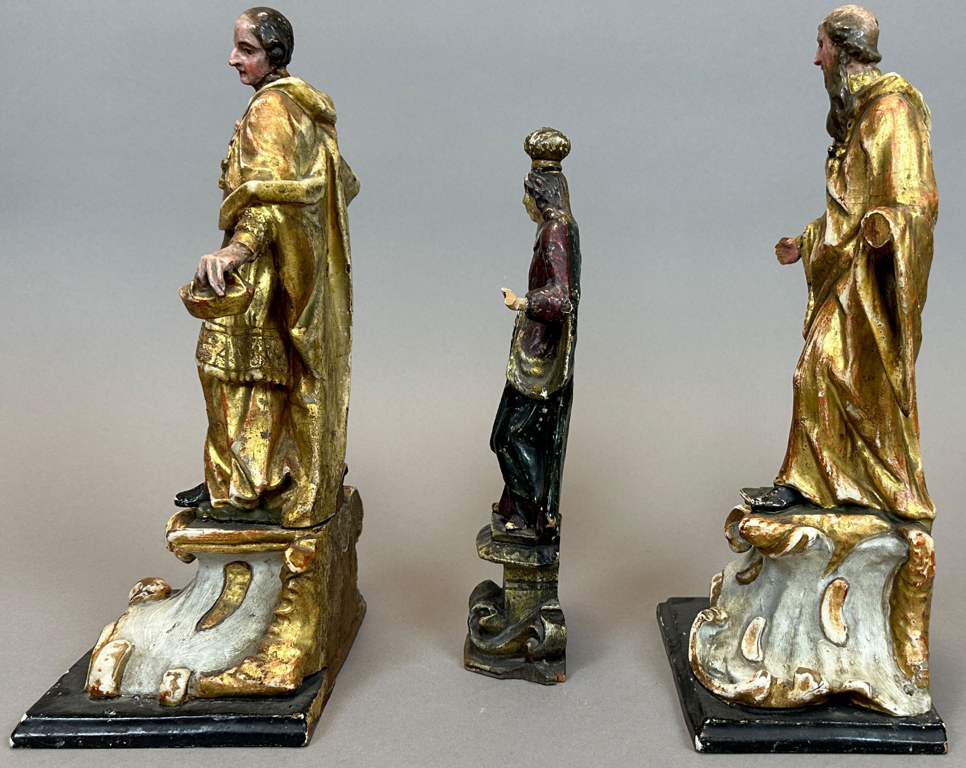 Drei Heiligenfiguren. Barock. 18. Jahrhundert. Österreich. - Bild 2 aus 15
