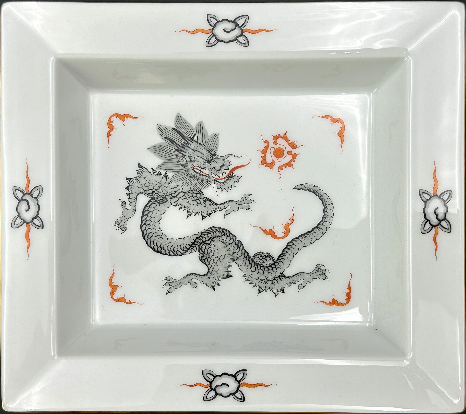 2-piece set. Bowl. Tea caddy. MEISSEN. Ming dragon. 1st choice. - Image 7 of 16