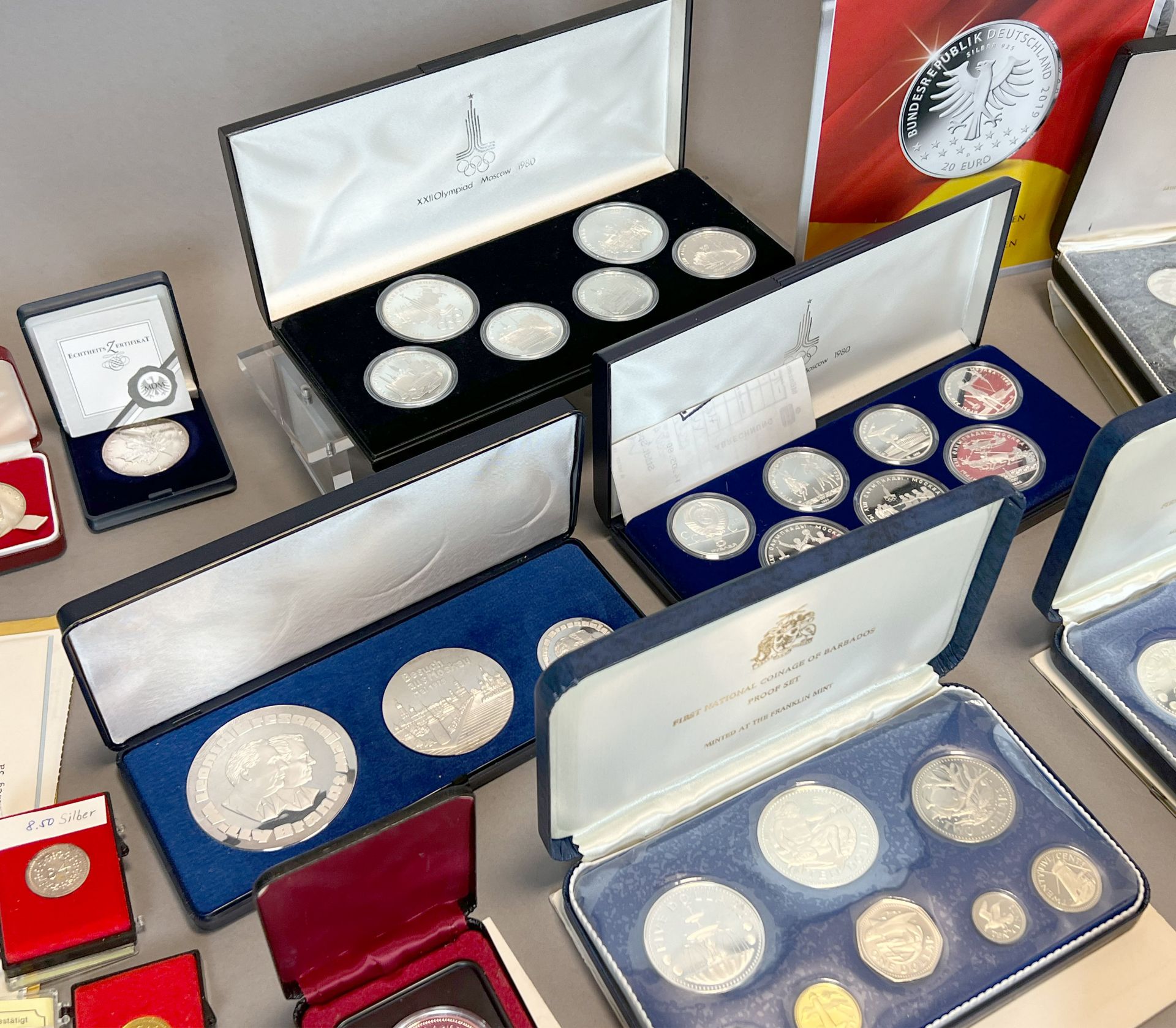 Große Sammlung von Münzen. Silbermünzen, Umlaufmünzen, DM-Münzen und Euro-Münzen. - Bild 3 aus 13