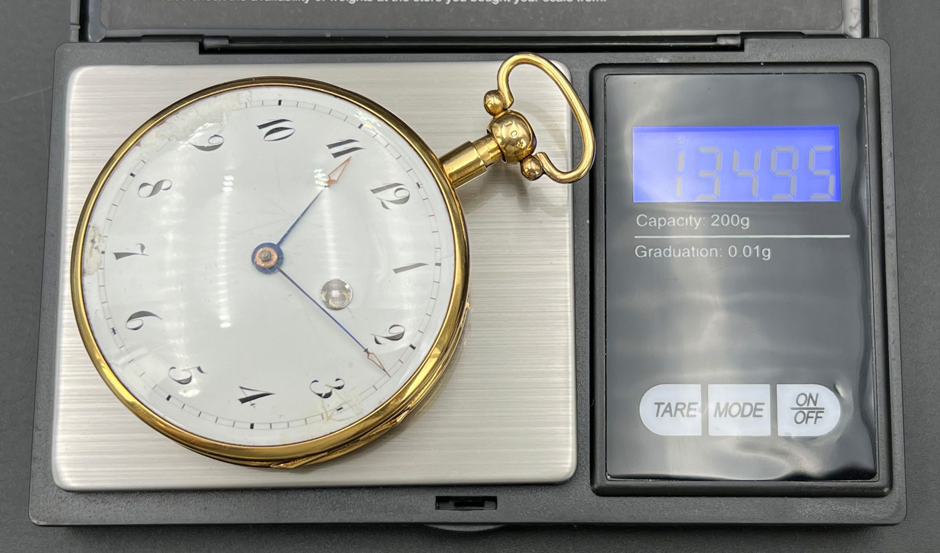 Bedeutende deutsche Spindeltaschenuhr. GEBRÜDER KINZIG Neuwied. 750 Gelbgold. Um 1800. - Bild 14 aus 14