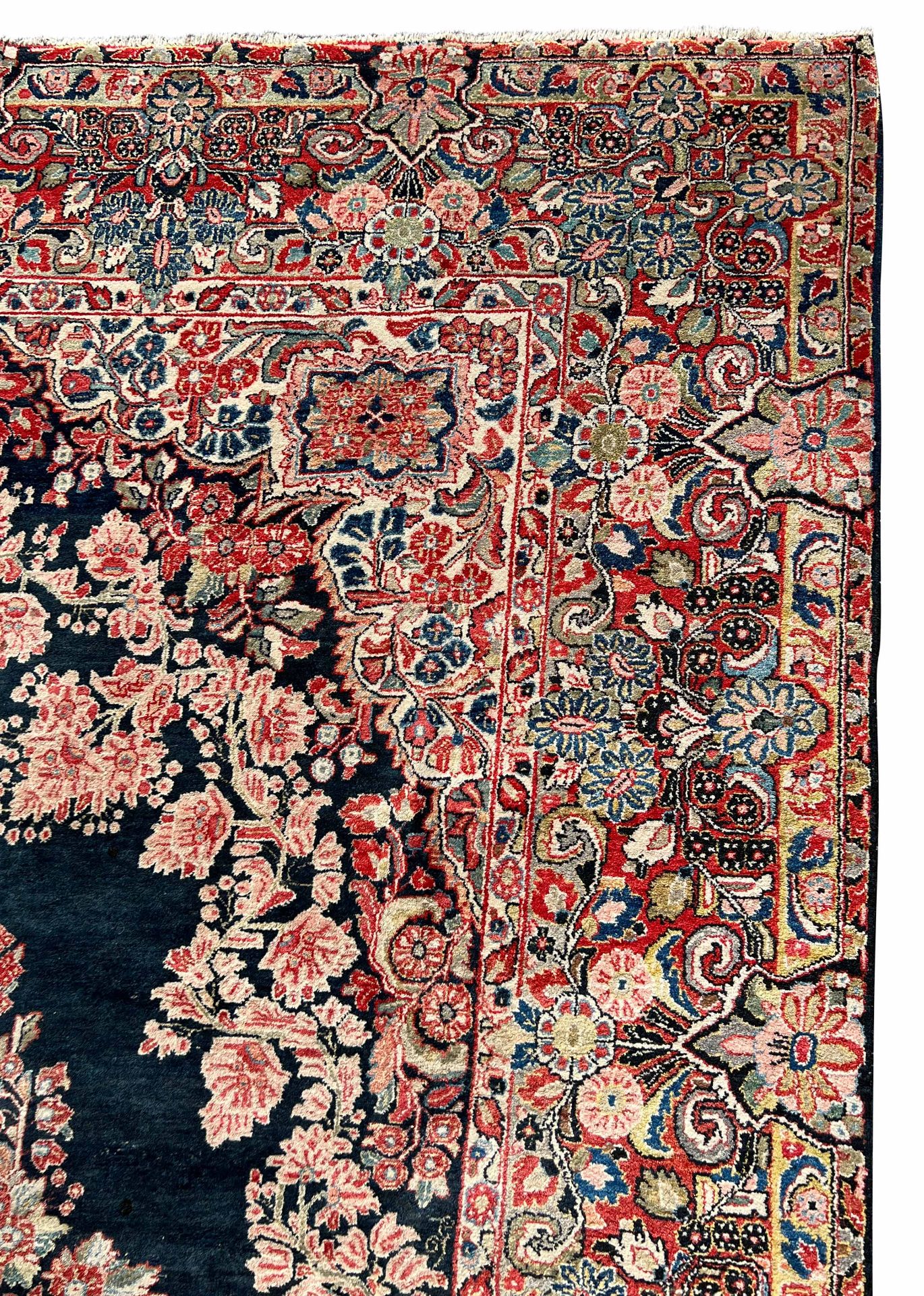 US re-import Sarough. Oriental rug. Around 1920. - Image 4 of 17