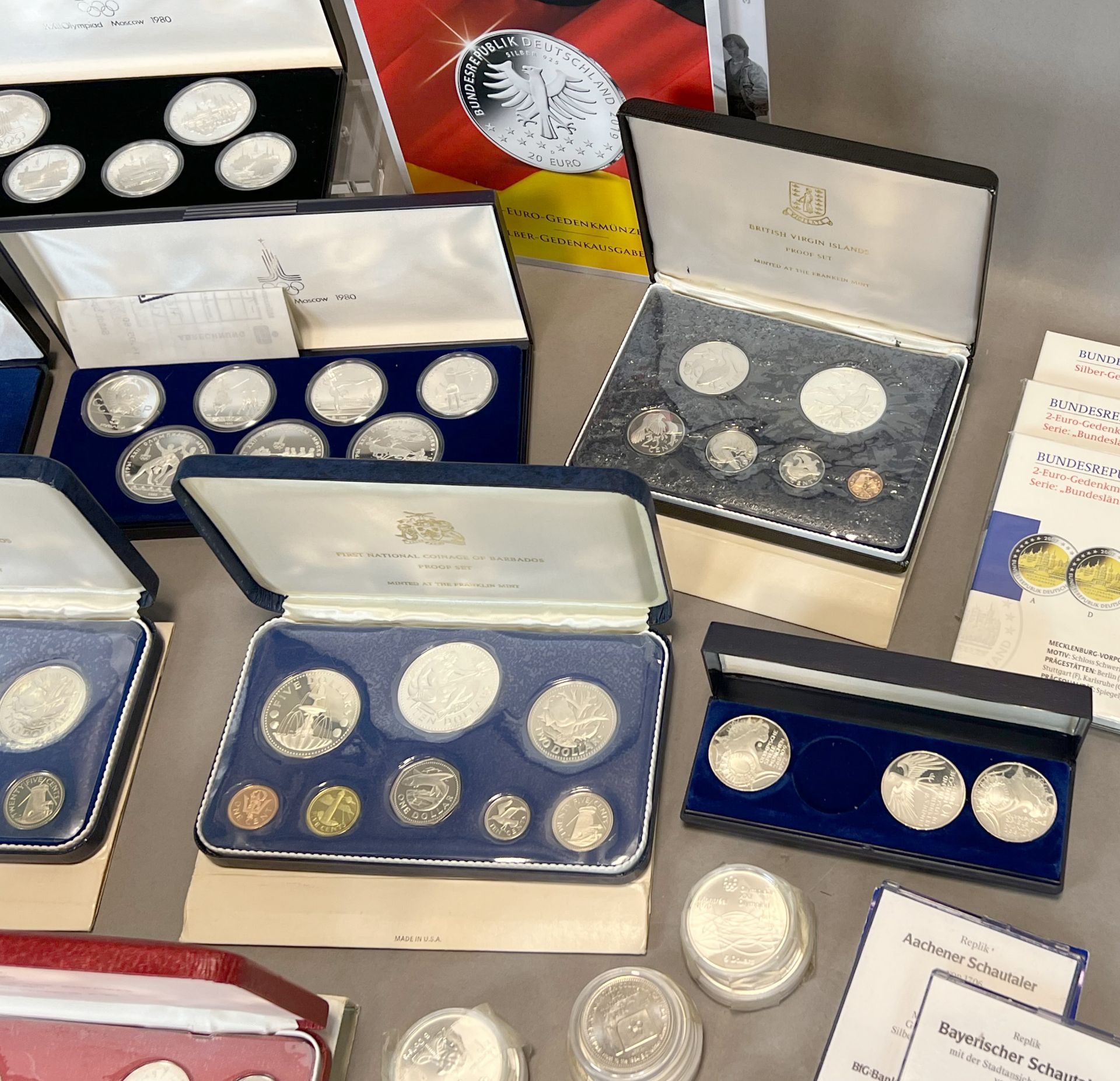 Große Sammlung von Münzen. Silbermünzen, Umlaufmünzen, DM-Münzen und Euro-Münzen. - Bild 5 aus 13