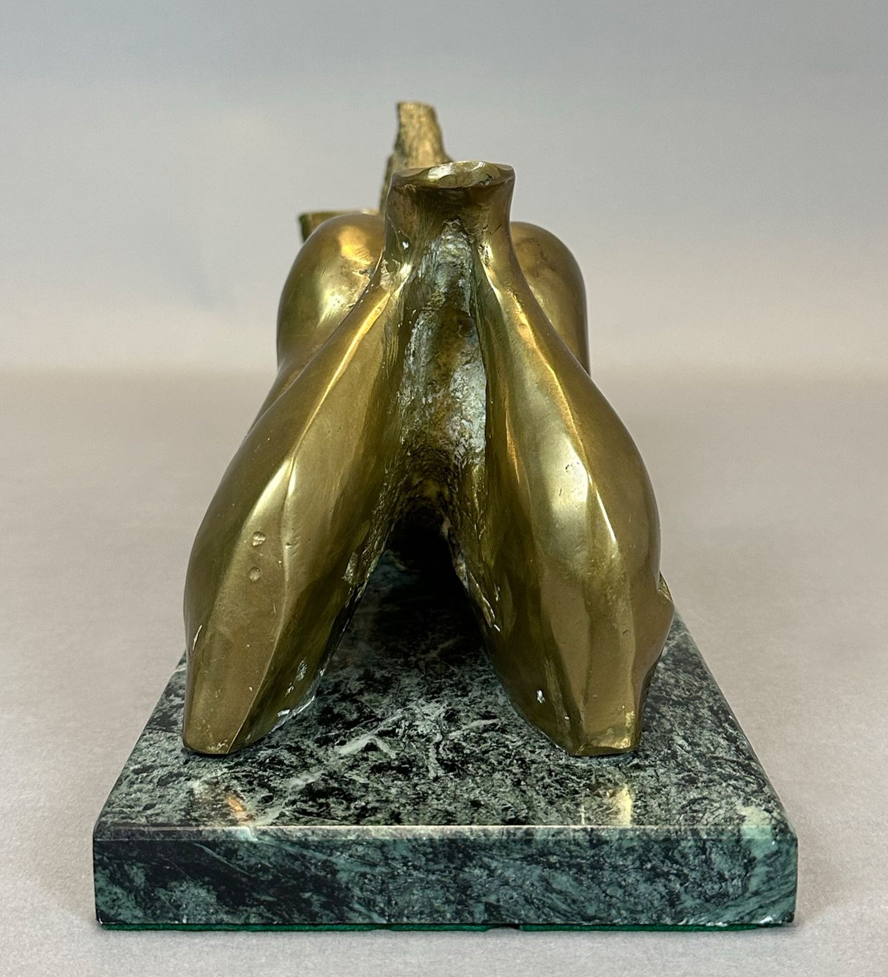 Dako DAKOV (1923). Bronze. "Torso". Reclining female nude. 1983 - Image 4 of 12