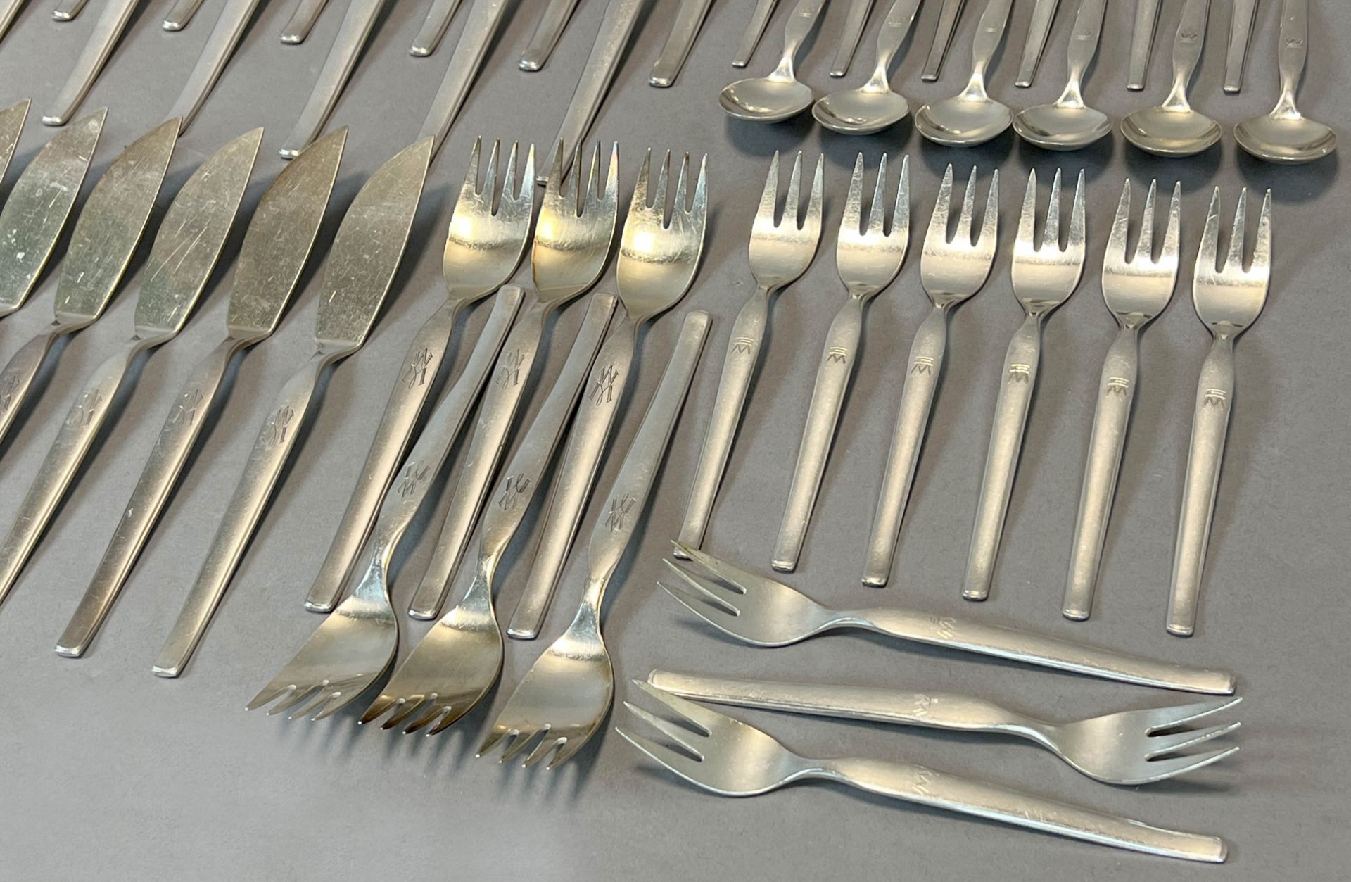 Silver cutlery. 800 silver. A total of 70 pieces. - Image 8 of 16