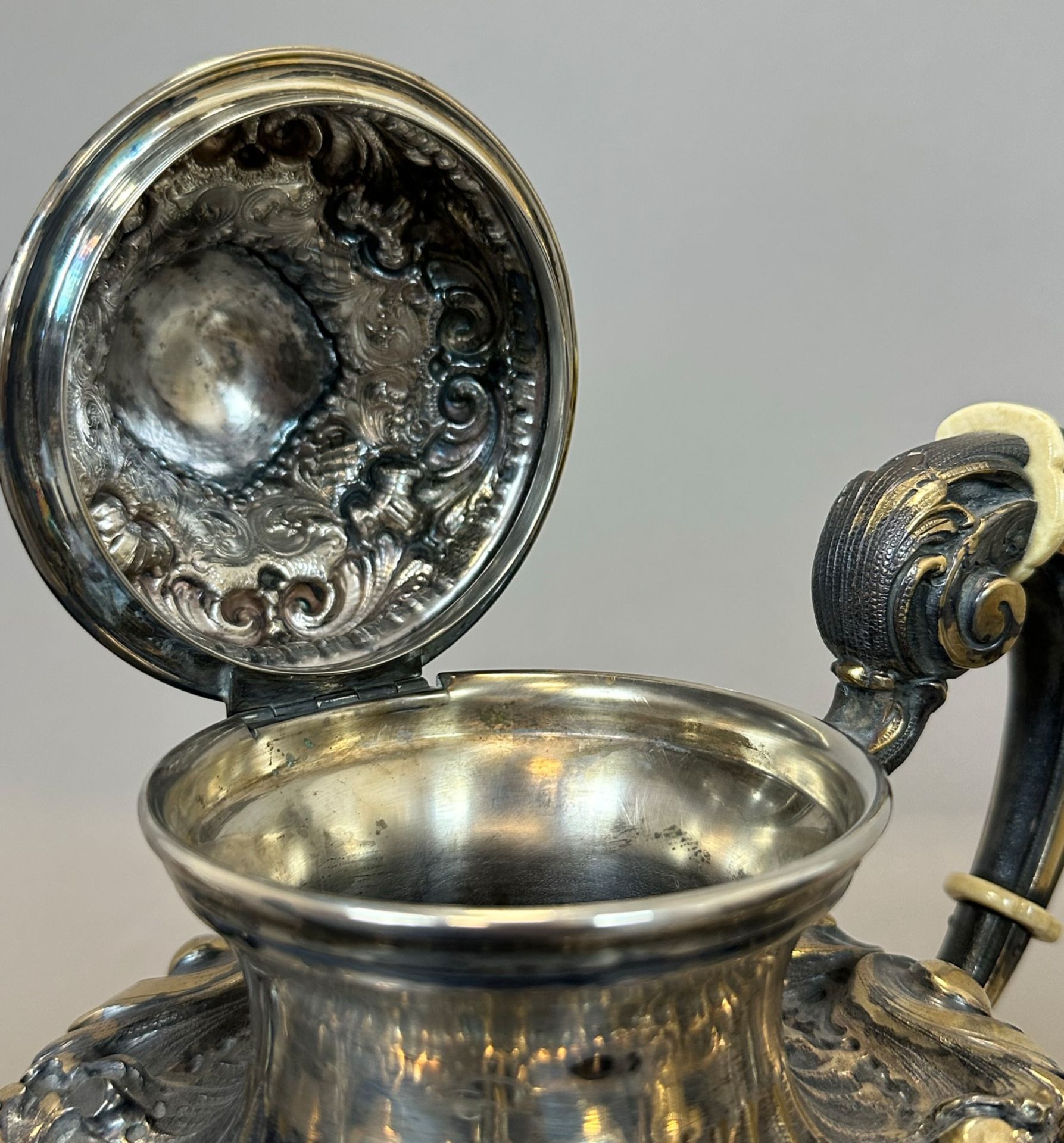 5-piece coffee and tea pot centre. 800 silver. Agma. Italy. Milan. - Image 11 of 20