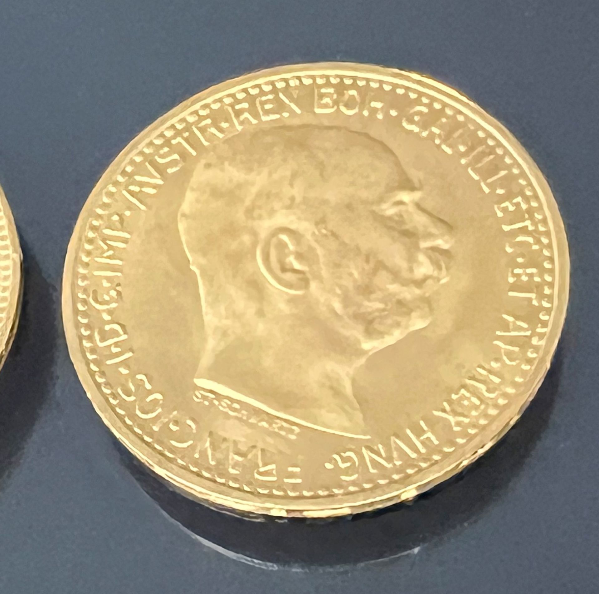 Zwei Goldmünzen "Franz Joseph I.". Österreich. - Bild 3 aus 7
