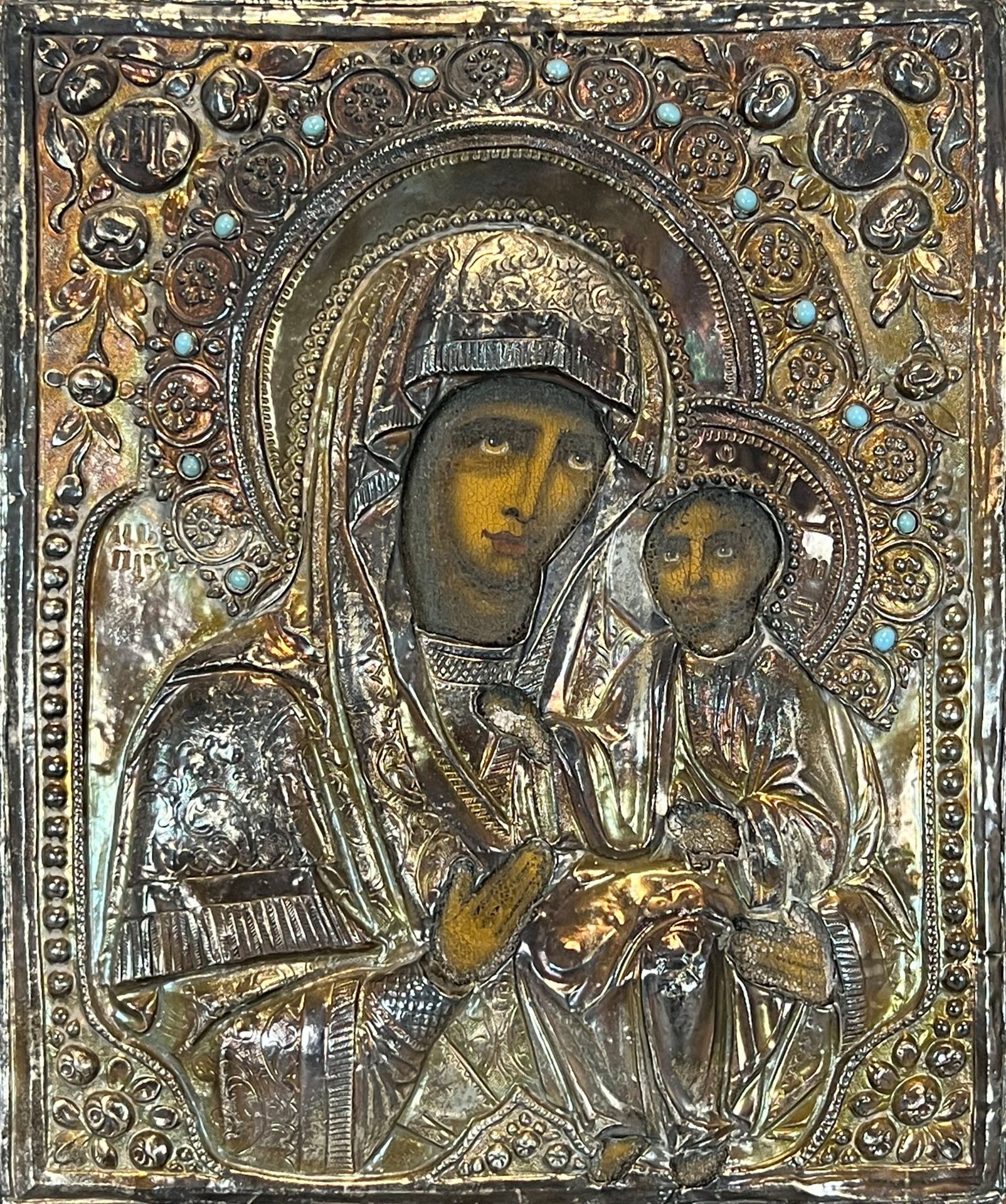 Ikone. Gottesmutter von Kasan. Polen. Wohl 19. Jahrhundert.
