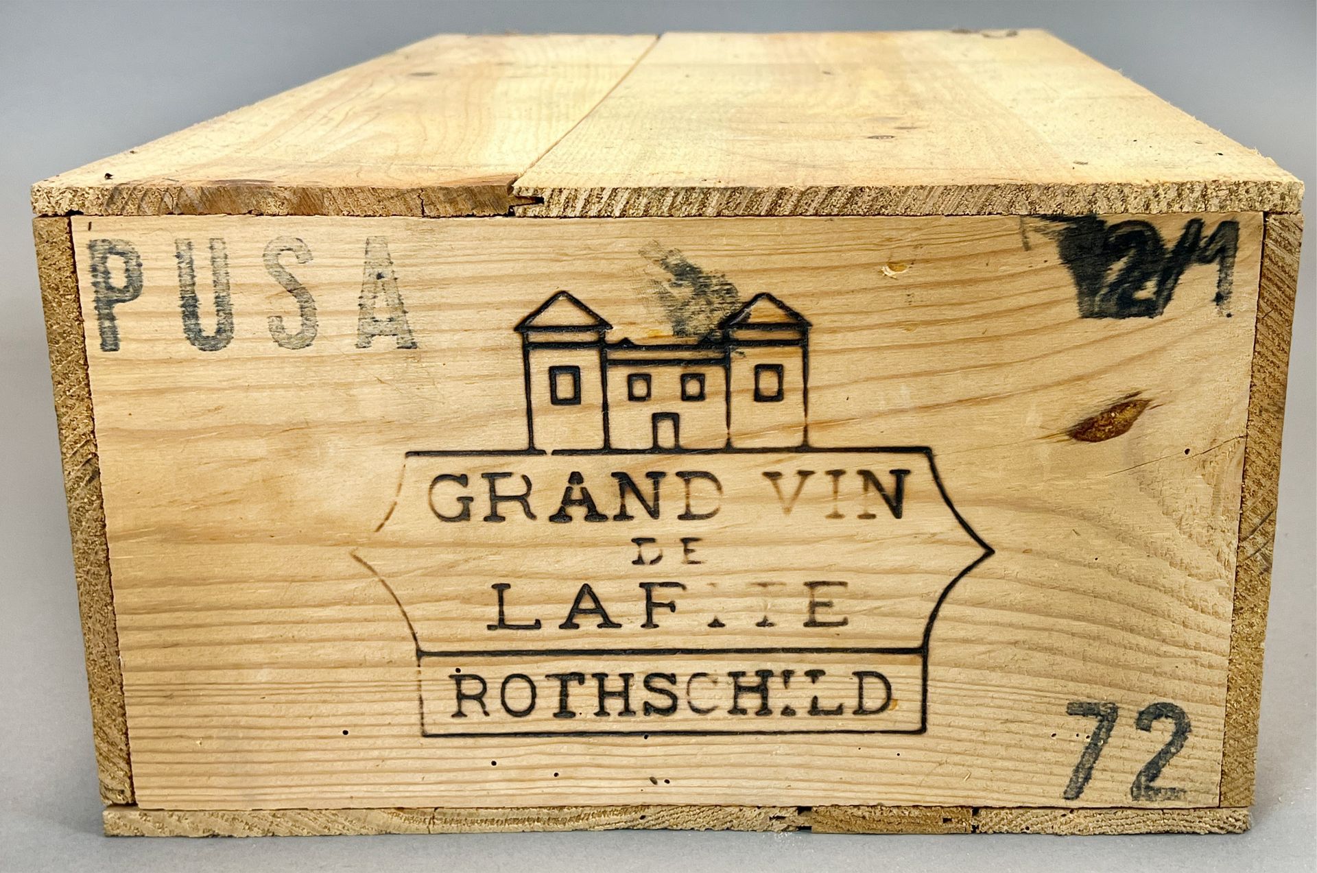 12 bottles of red wine. Château Lafite Rothschild. Grand Vin de Lafite. 1972. Original box. - Image 4 of 4