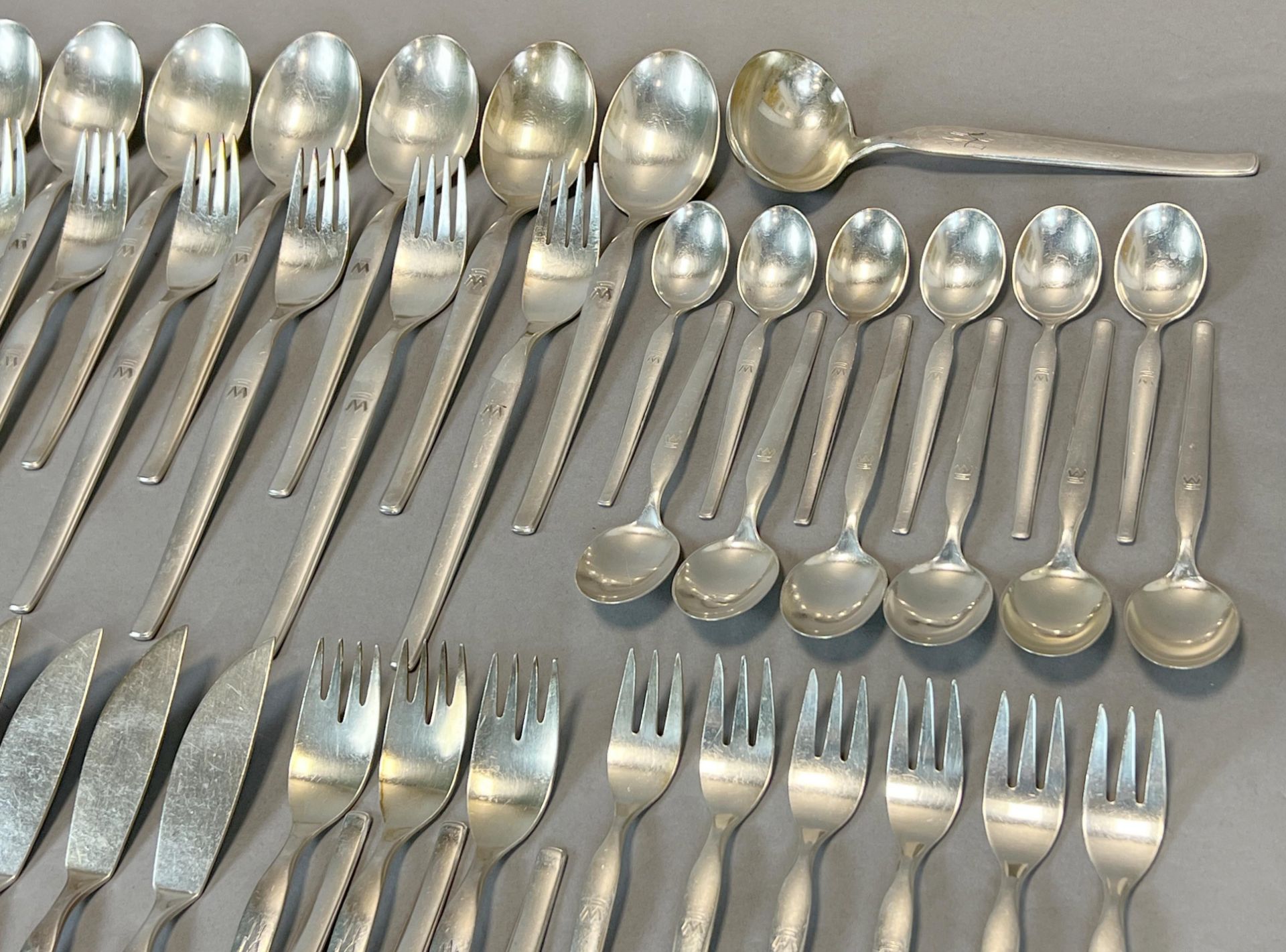Silver cutlery. 800 silver. A total of 70 pieces. - Image 5 of 16