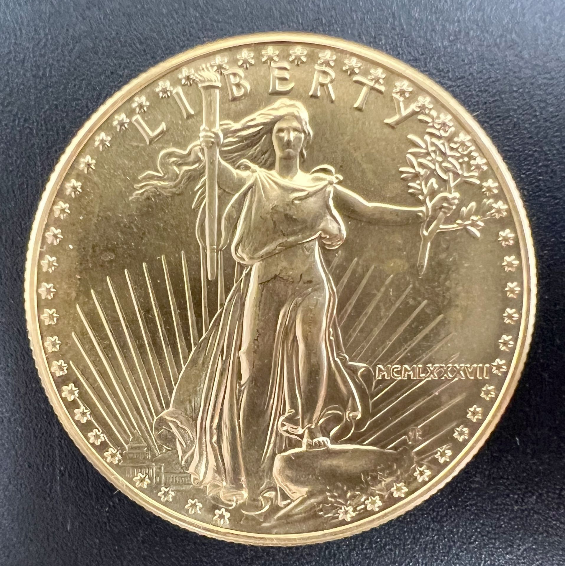 Goldmünze 50 Dollars "Liberty". USA 1987.