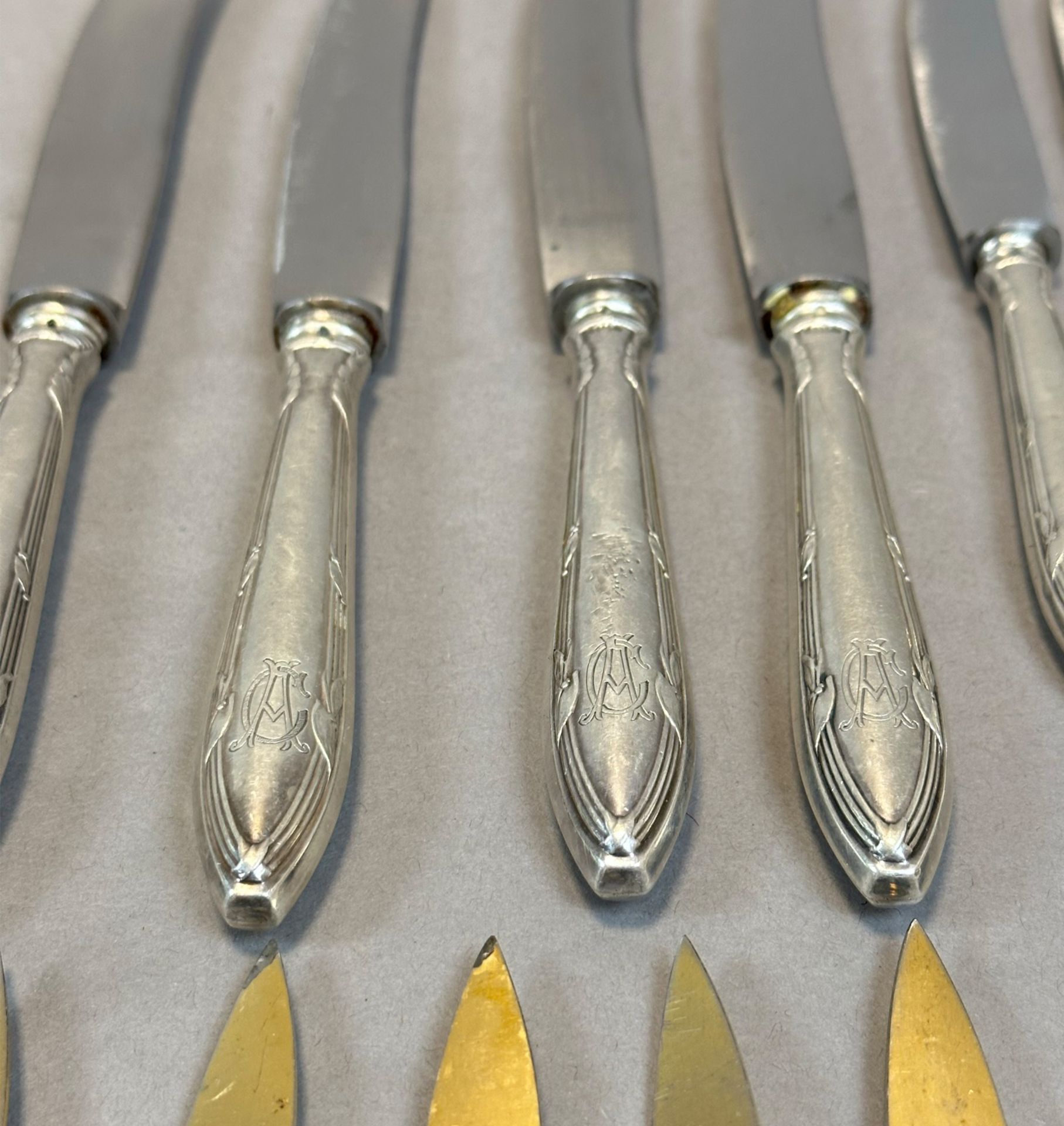 129-piece set. Silver cutlery. Partly Cohr Denmark. - Image 9 of 19