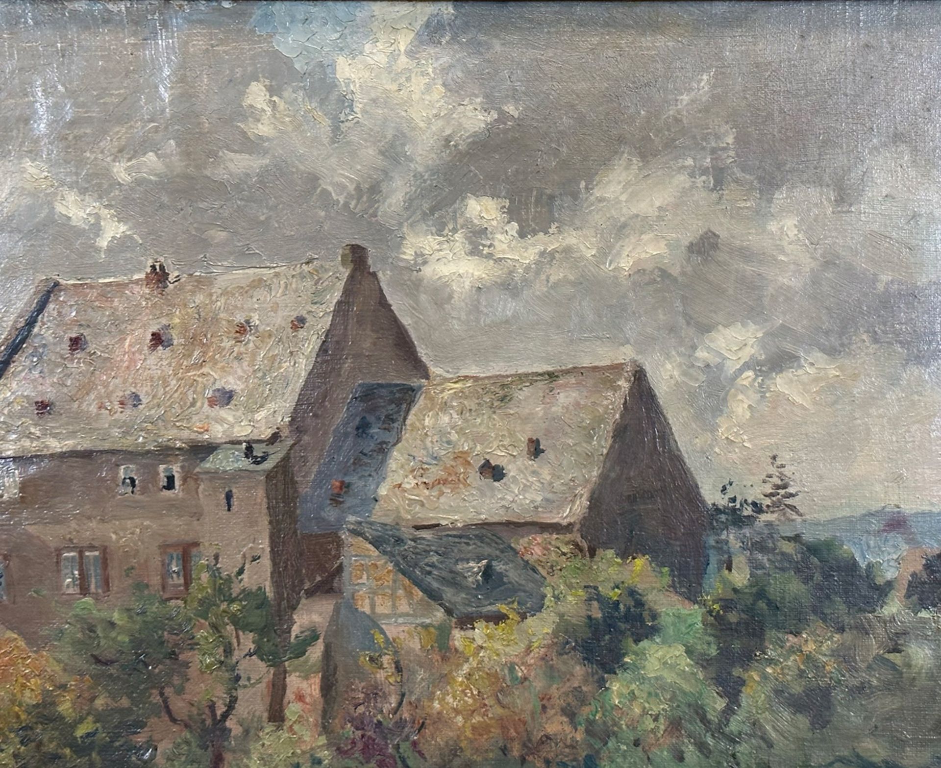 Oscar ACHENBACH. View of the castle ''Katzenelnbogen''. 1924. - Image 4 of 16