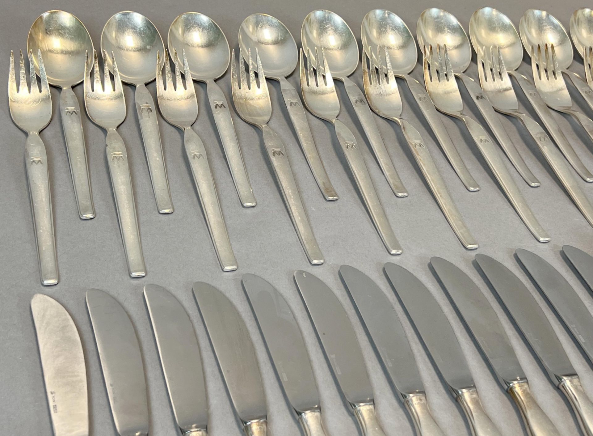 Silver cutlery. 800 silver. A total of 70 pieces. - Image 3 of 16