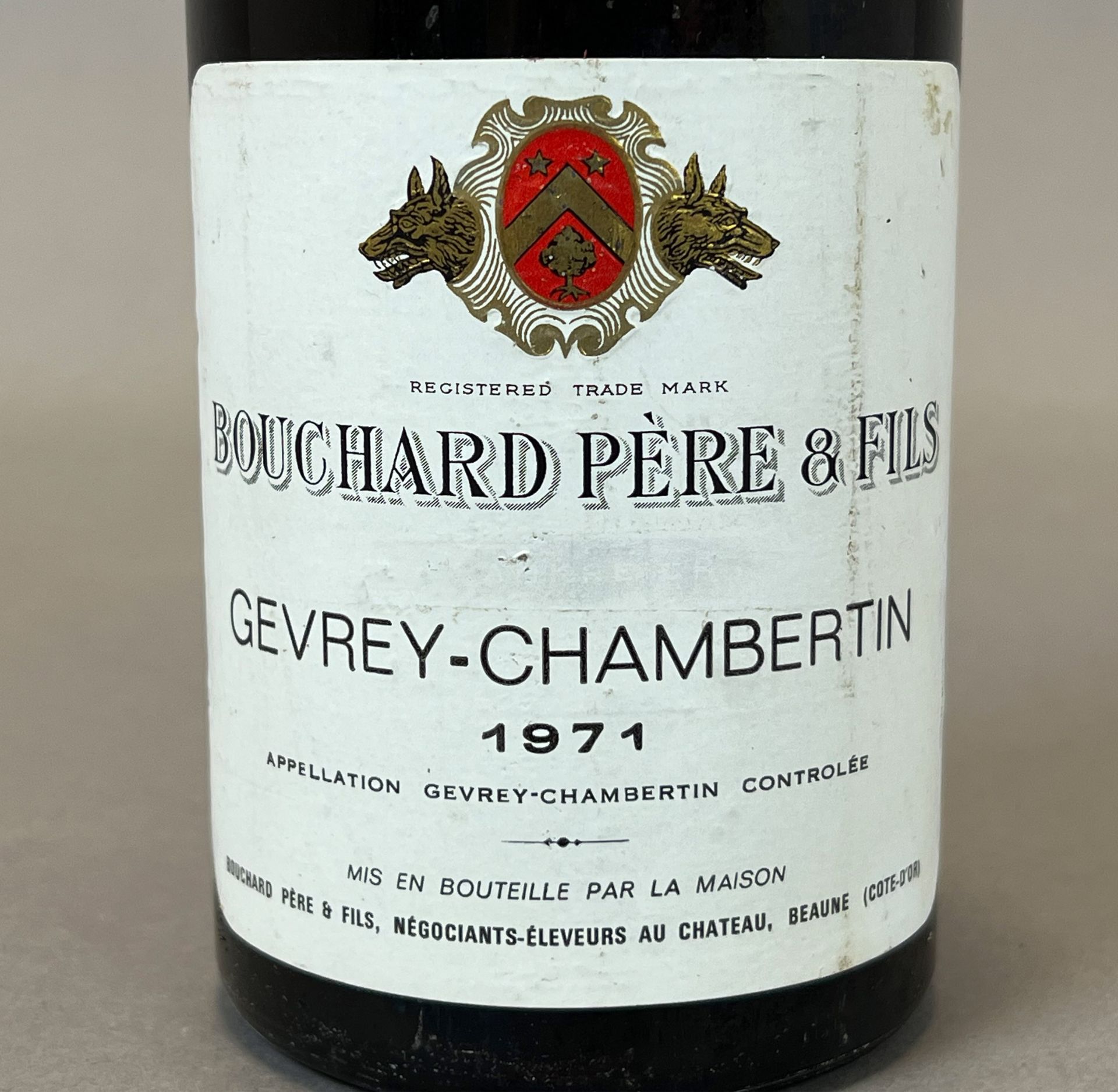 1 bottle of red wine. Bouchard Père & Fils. Gevrey-Chambertin. 1971. - Image 3 of 5