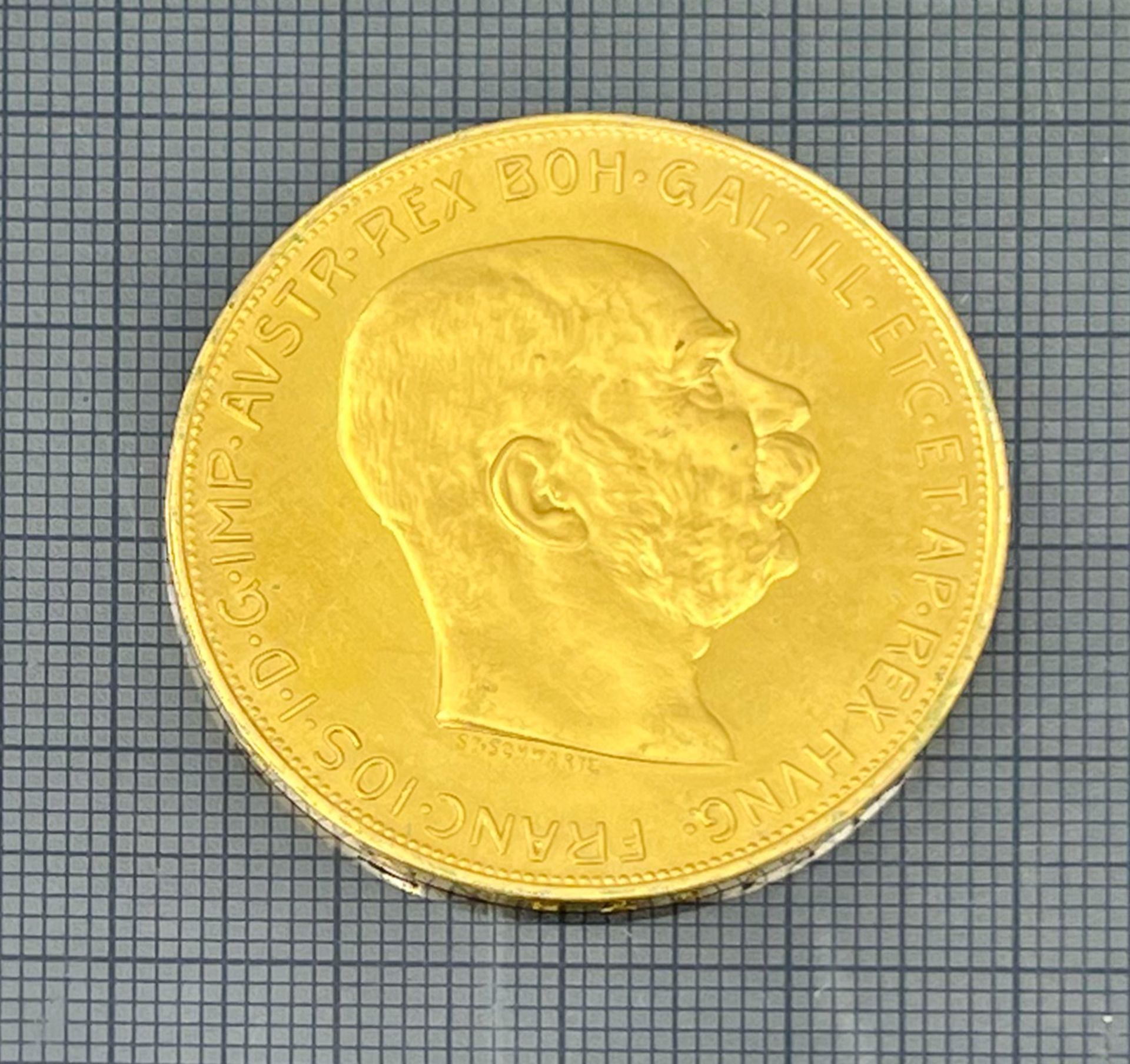 Goldmünze 100 Kronen "Franz Joseph I.". Österreich 1915. 900 Gold. - Bild 5 aus 6