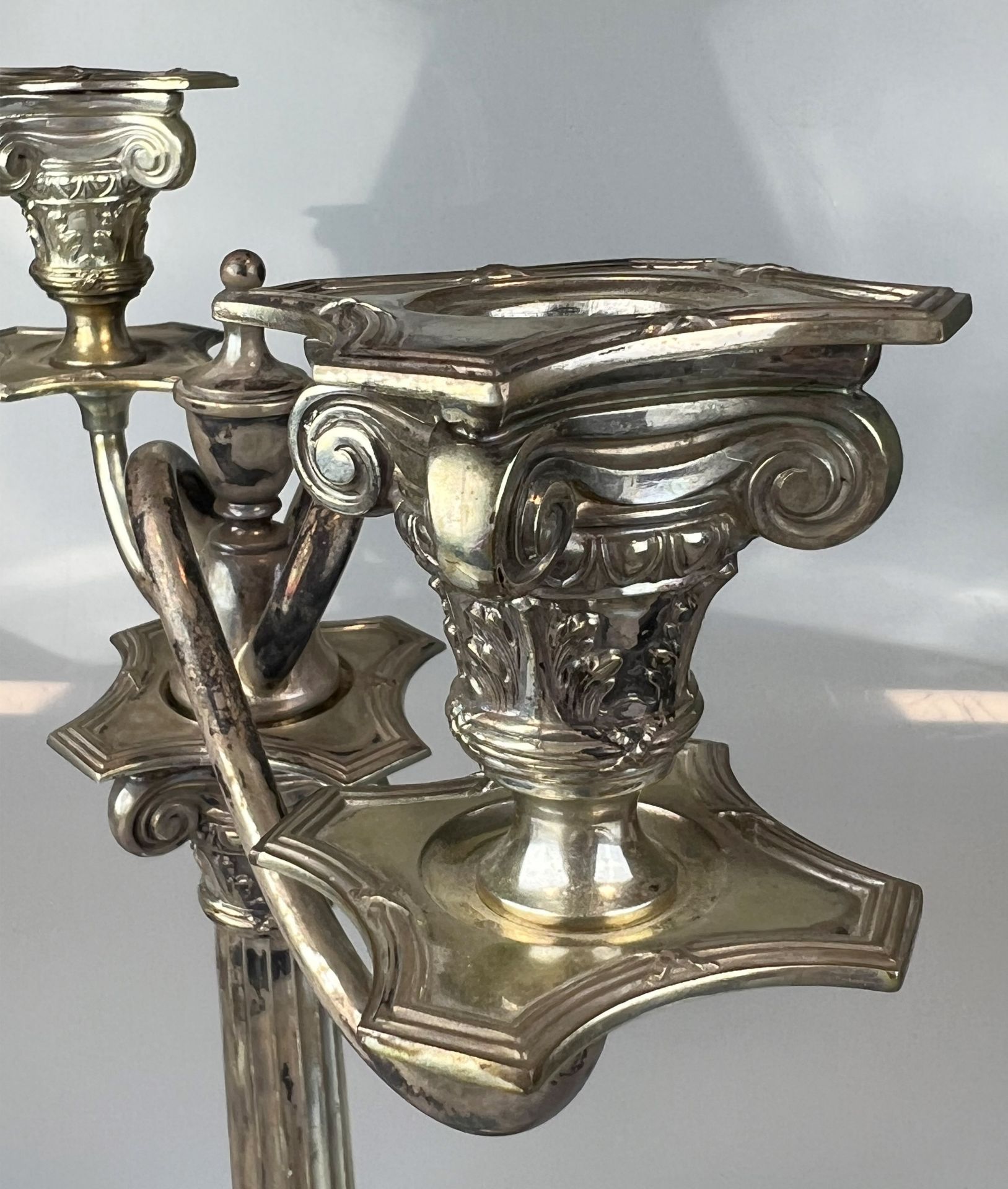 Antique candlestick. 800 silver. Körner & Proll, Berlin. Around 1900. - Image 10 of 13