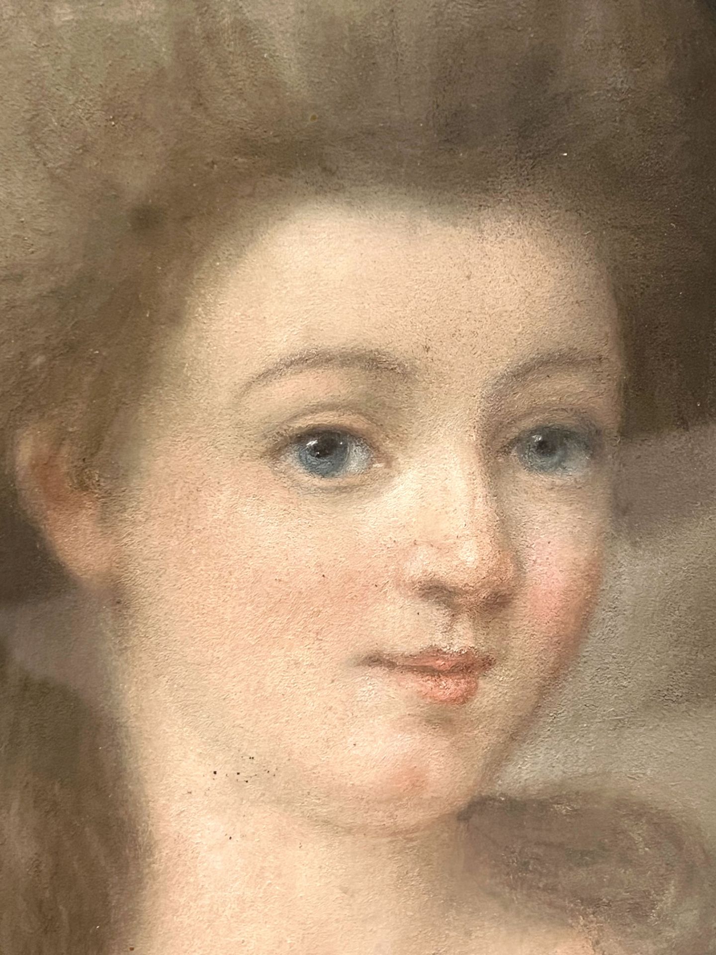 UNSIGNIERT (XVIII-XIX). Ovales Damenporträt. - Bild 3 aus 6