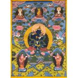 Thangka. Tibet. Nepal. 20. Jahrhundert.