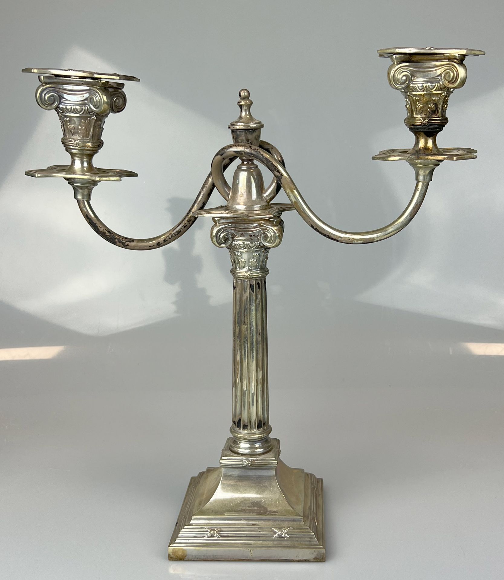 Antique candlestick. 800 silver. Körner & Proll, Berlin. Around 1900. - Image 4 of 13
