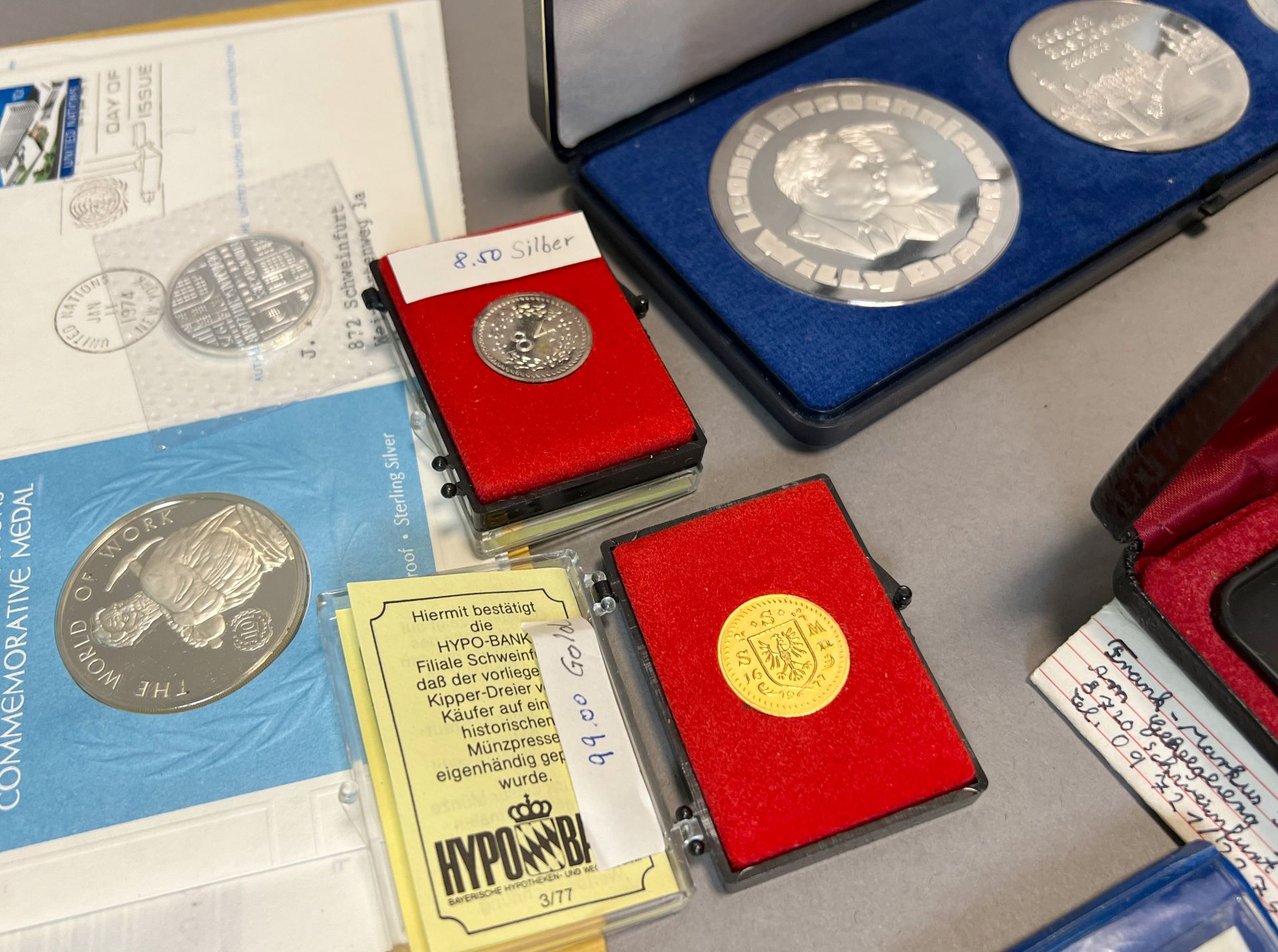 Große Sammlung von Münzen. Silbermünzen, Umlaufmünzen, DM-Münzen und Euro-Münzen. - Bild 12 aus 13