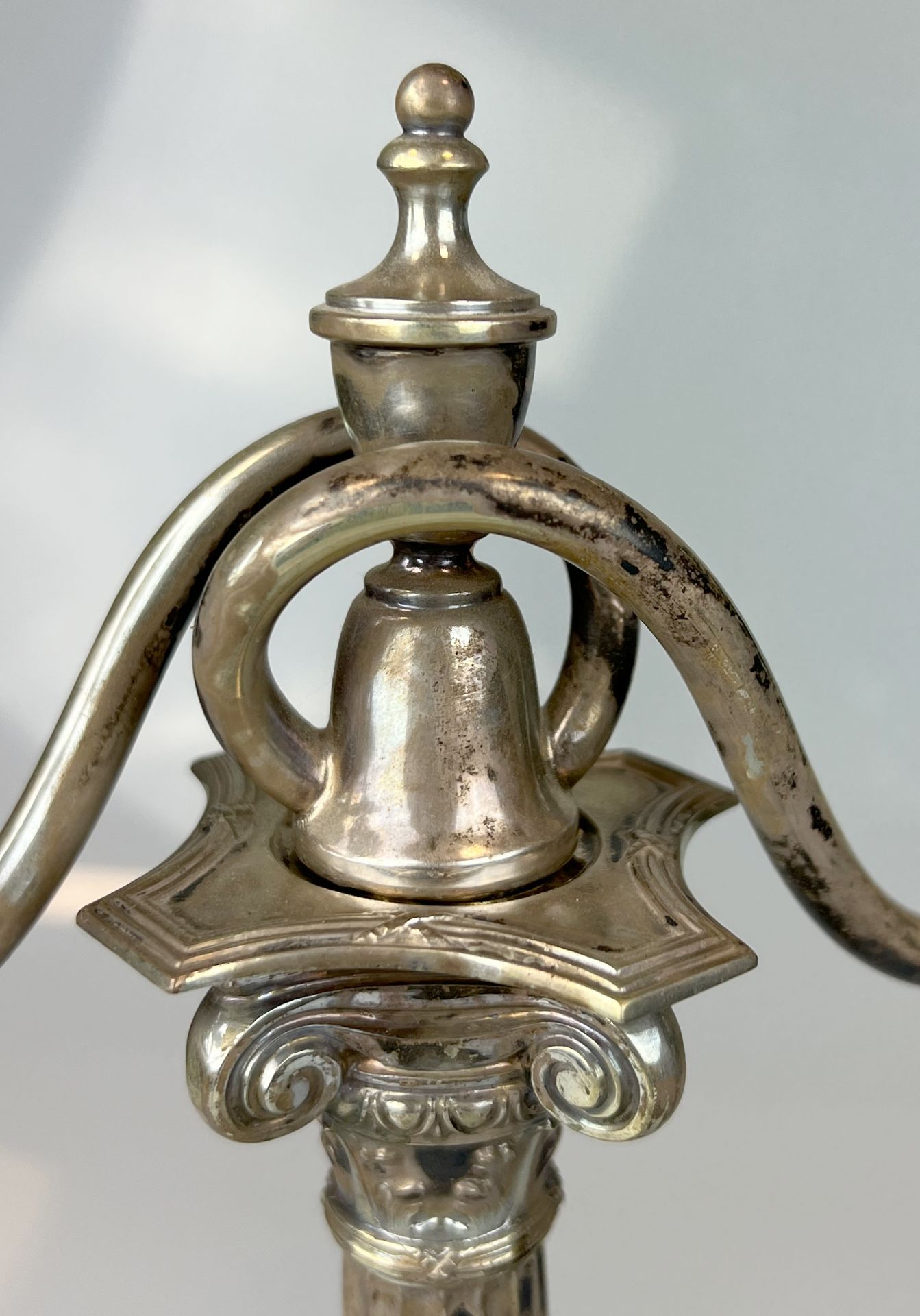 Antique candlestick. 800 silver. Körner & Proll, Berlin. Around 1900. - Image 8 of 13